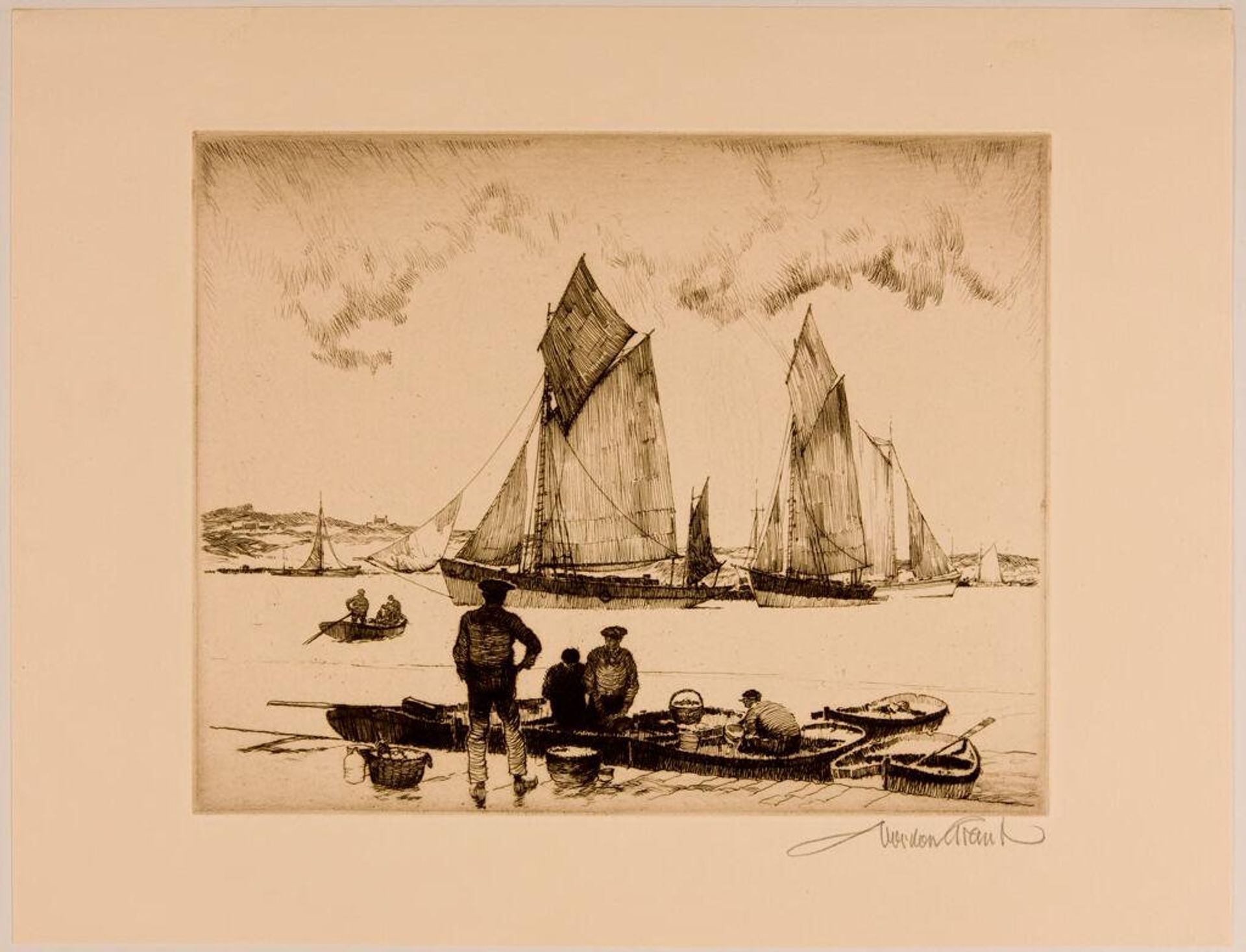 Concarneau by Gordon Grant