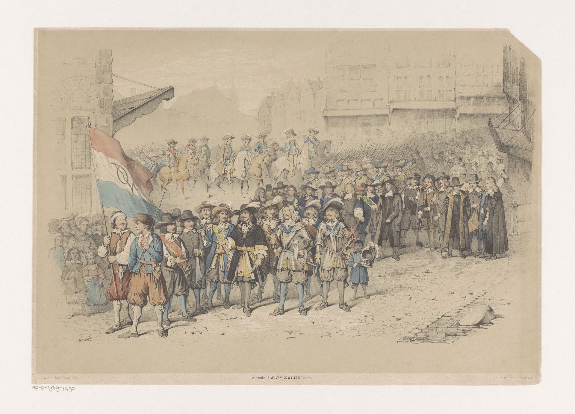 Historische optocht ter gelegenheid van de V.O.C. by A. van Groeneveldt