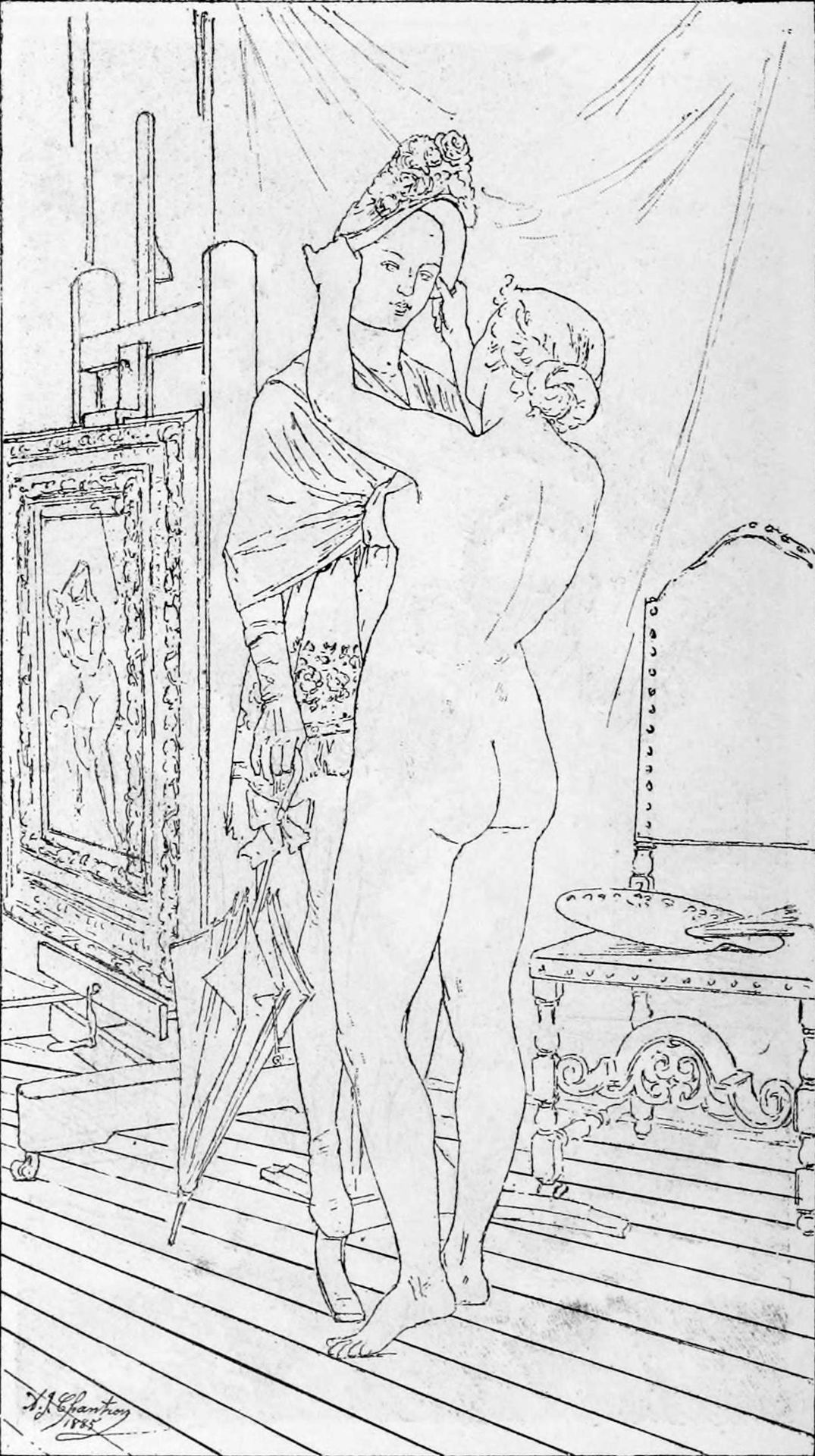 La Toilette Du Mannequin by Alexandre-Jacques Chantron