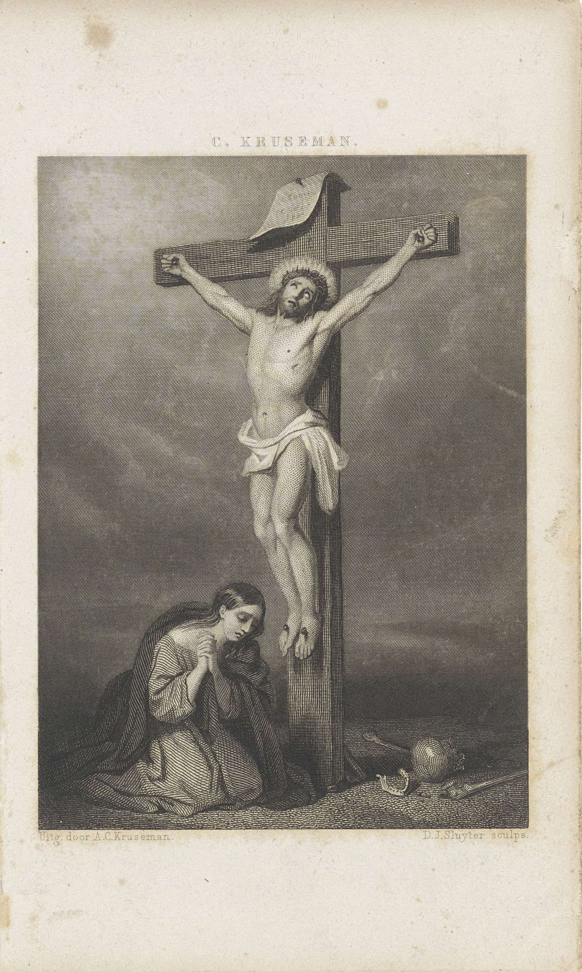 Maria Magdalena bij het kruis by Dirk Jurriaan Sluyter