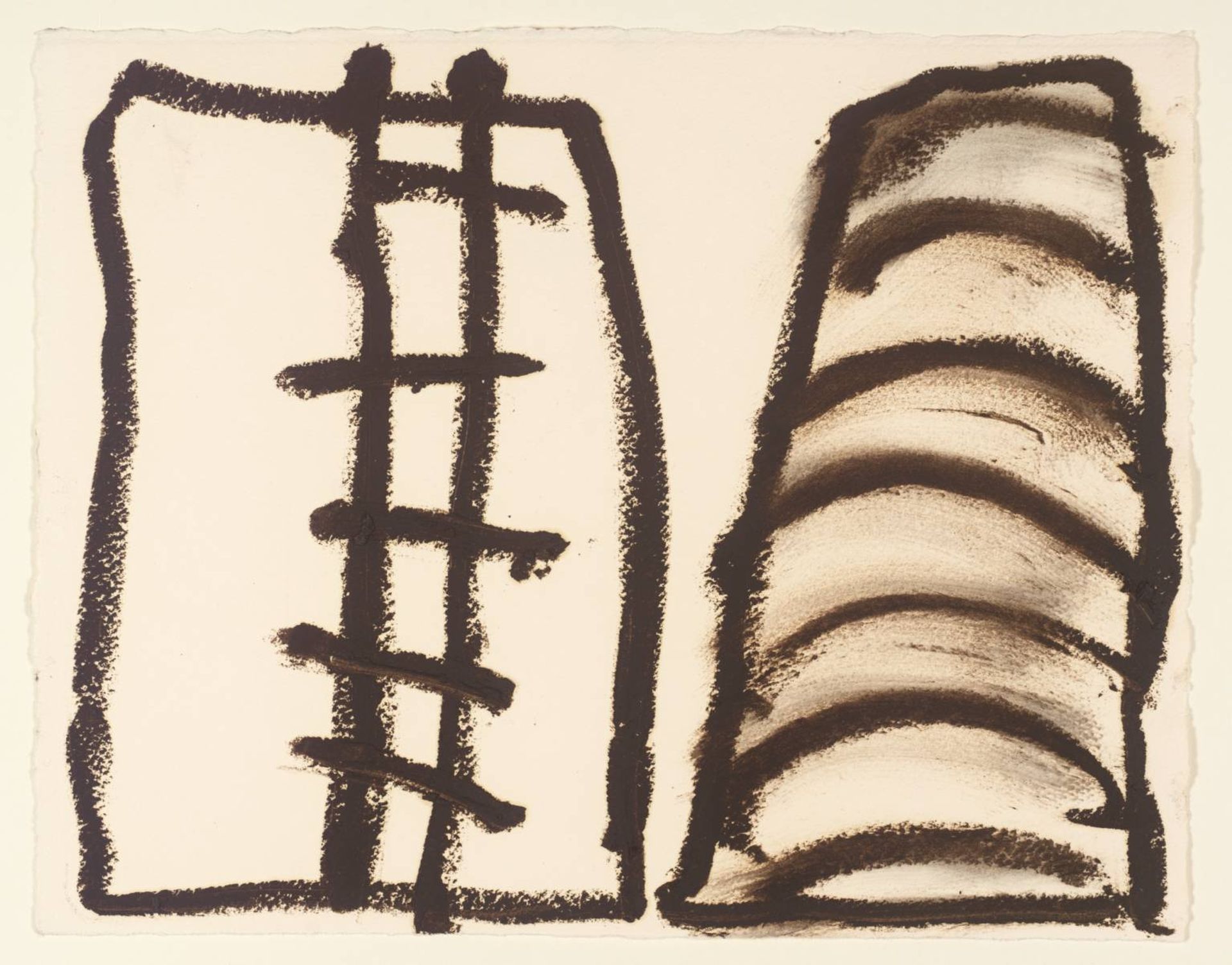 Untitled Drawing by Basil Beattie