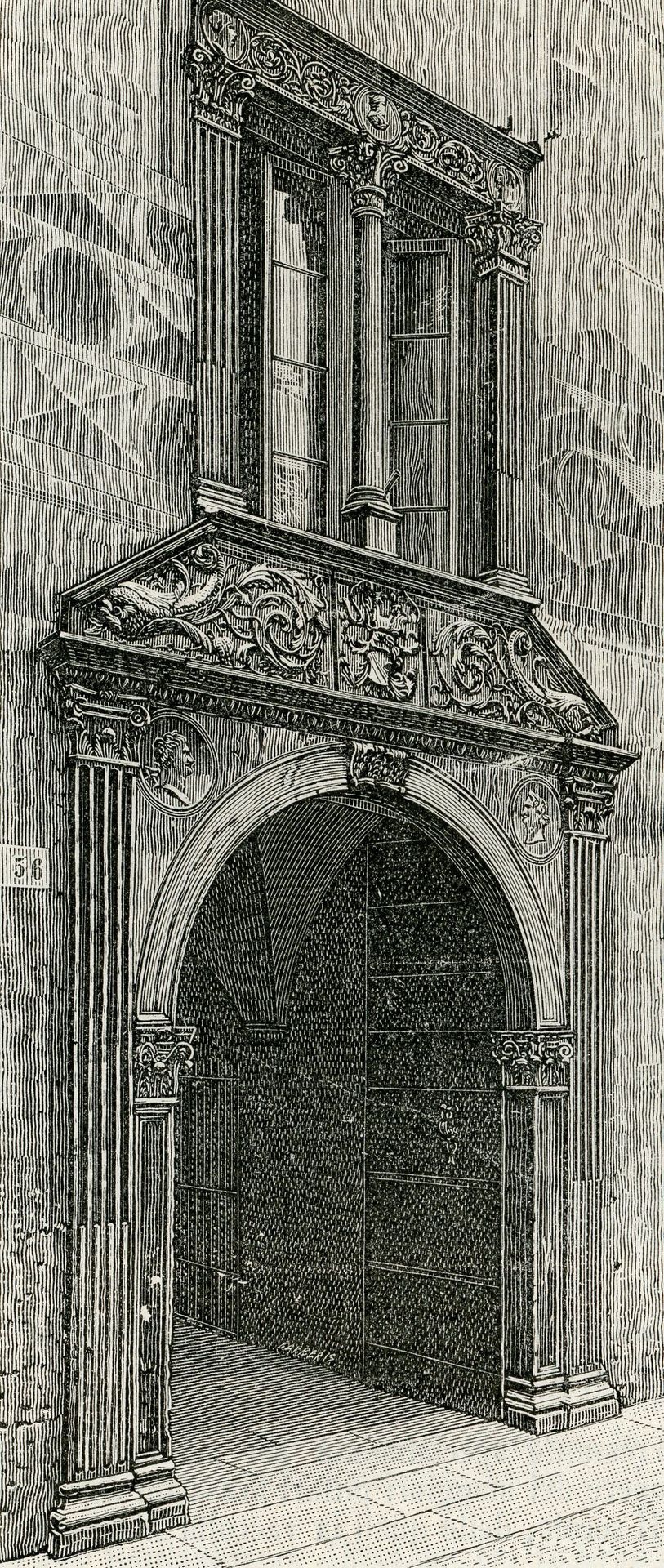 Porta Del Palazzo Calzaveglio by Giuseppe Barberis