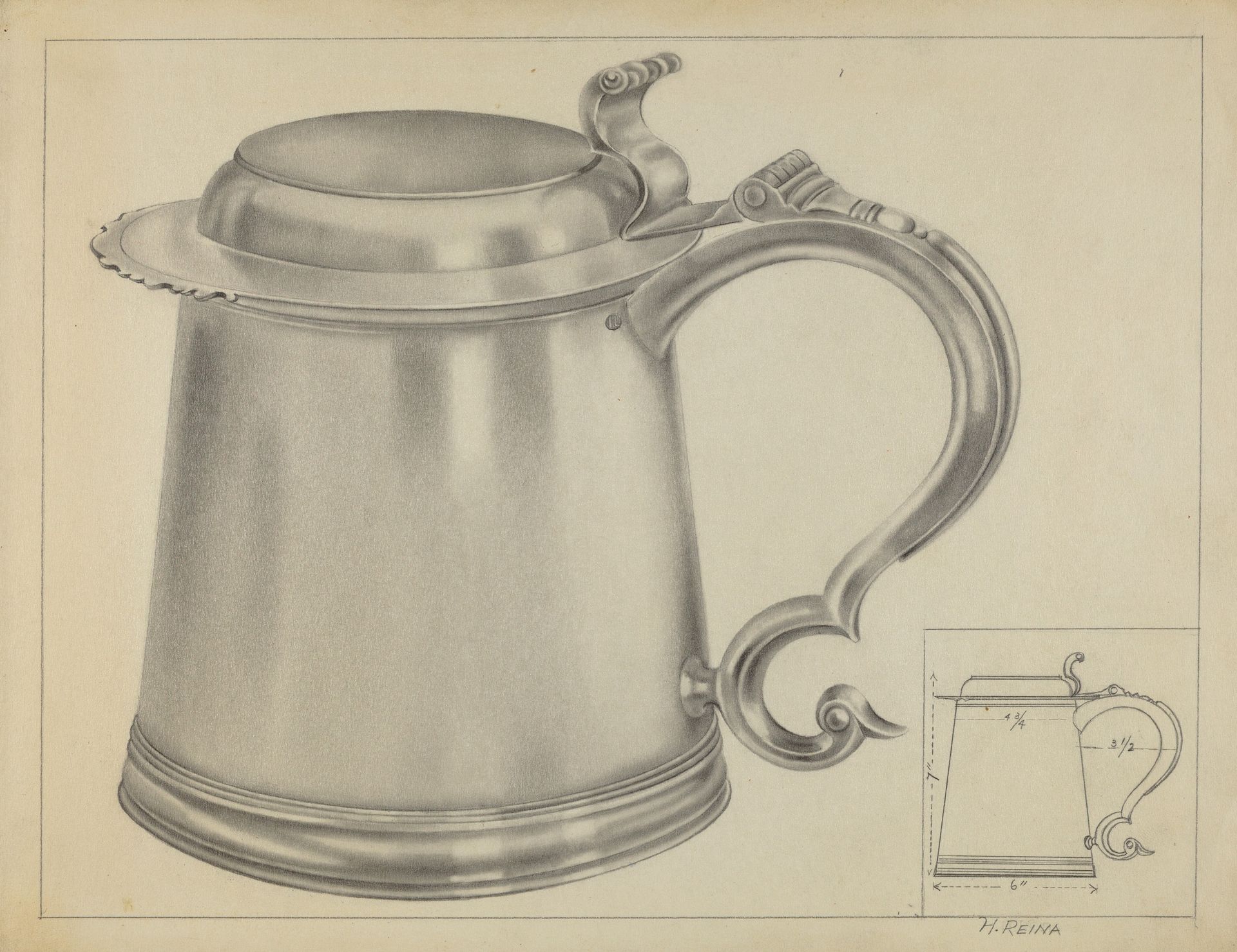 Silver Tankard by Horace Reina