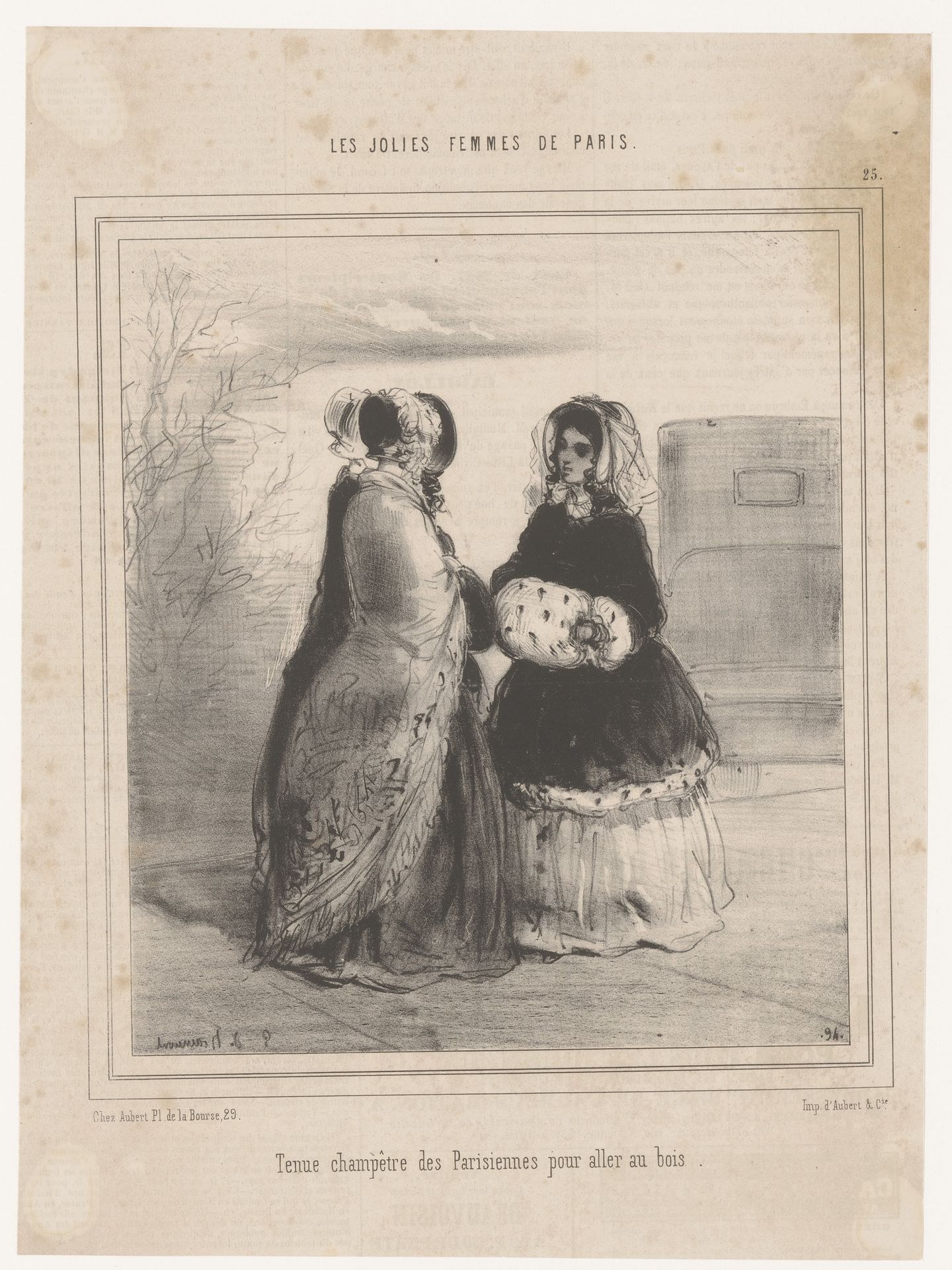 Drie vrouwen in wandelkleding by Edouard de Beaumont