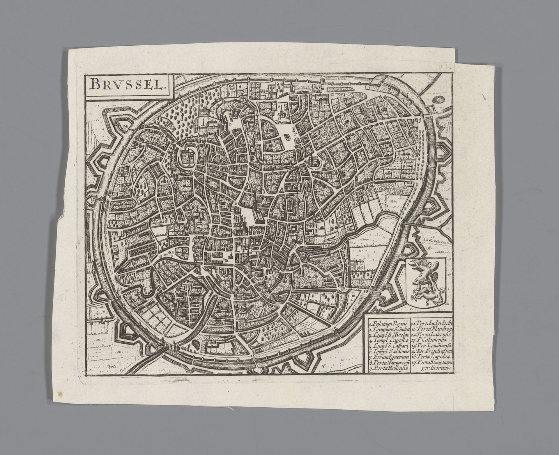 Plattegrond van Brussel by Anonymous