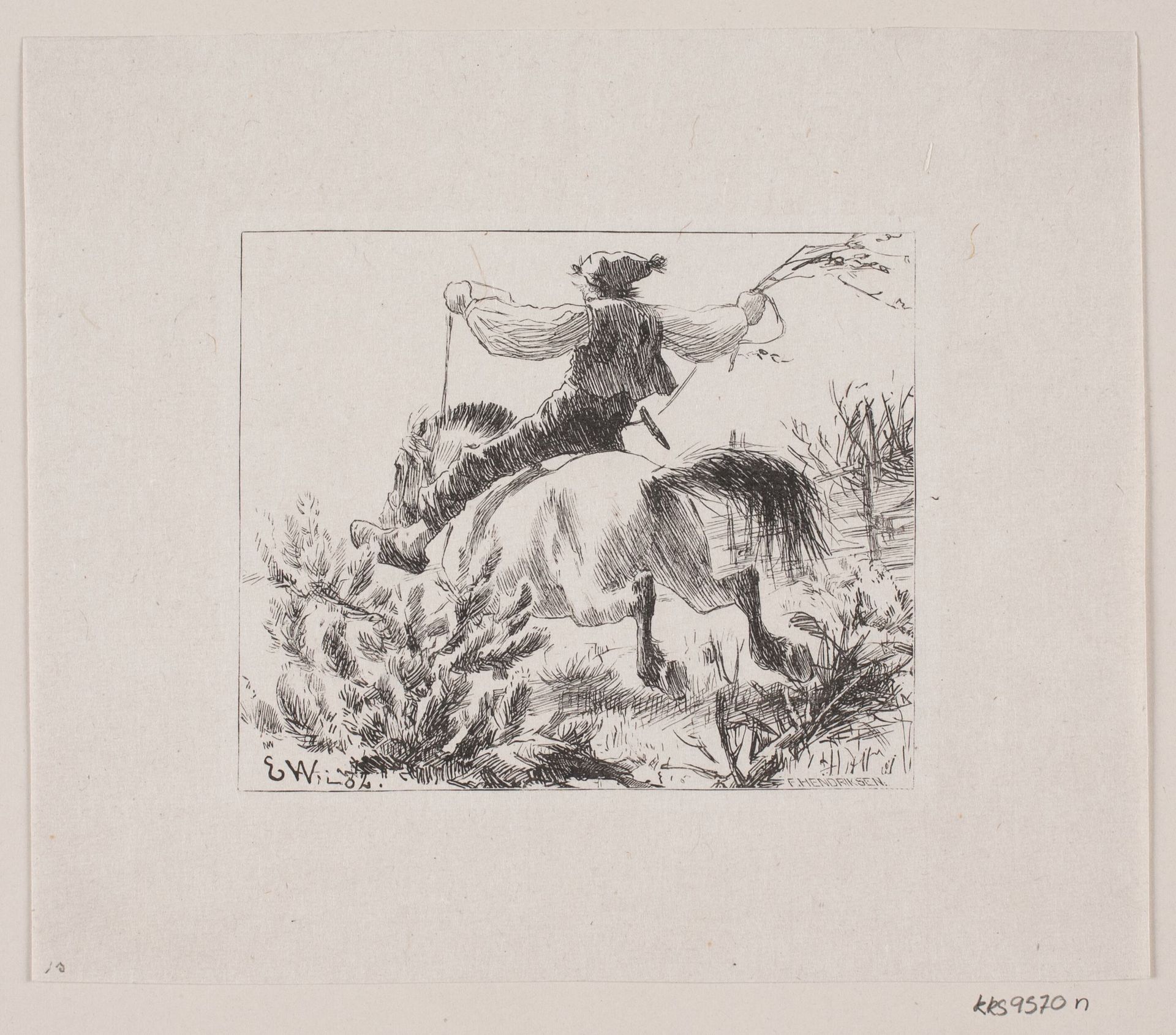 Illustration til "Herremandsbruden" by Oscar Andersen