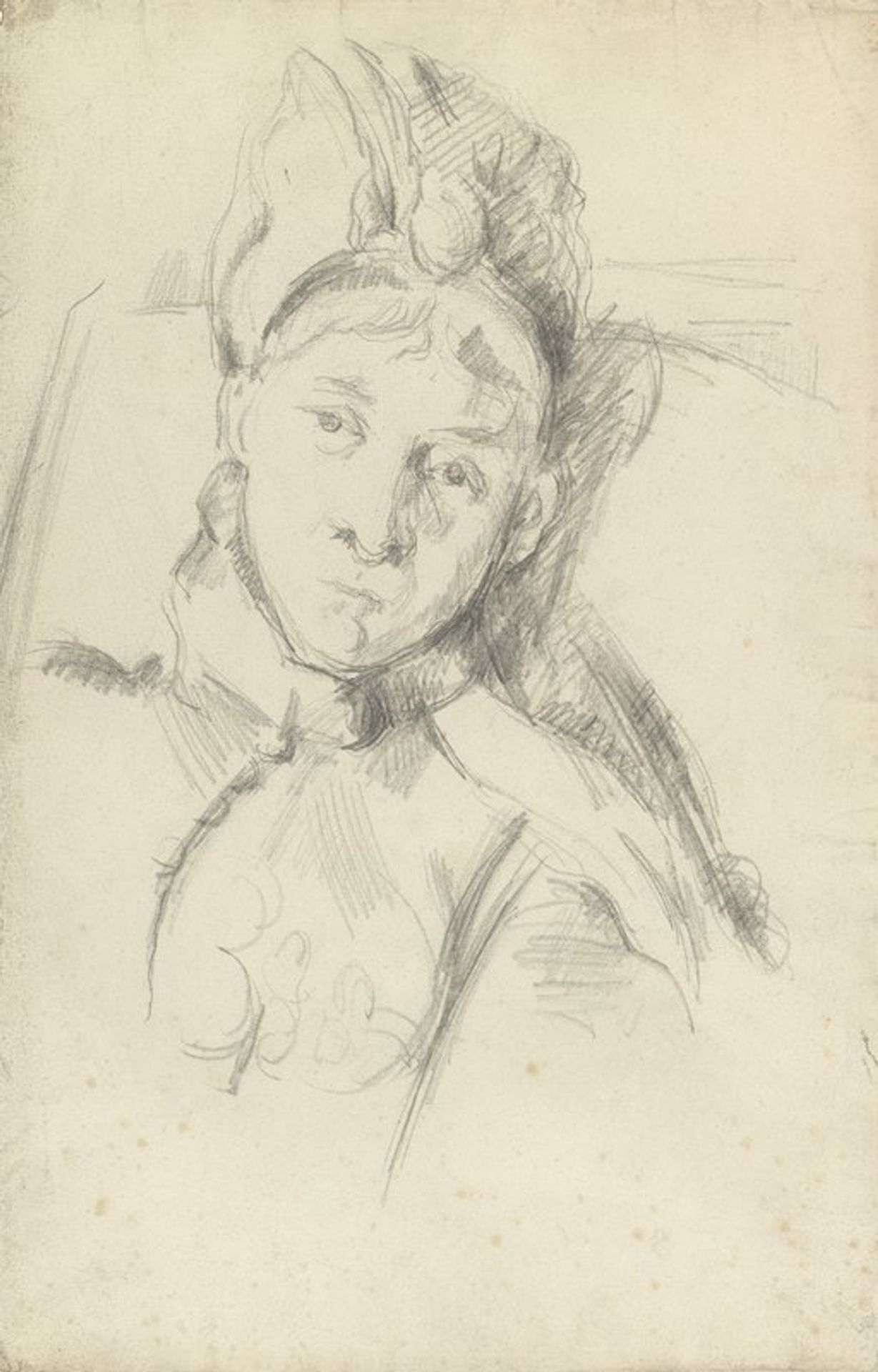Portrait of Hortense Cézanne-Figuet, the Artist’s Wife by Paul Cézanne