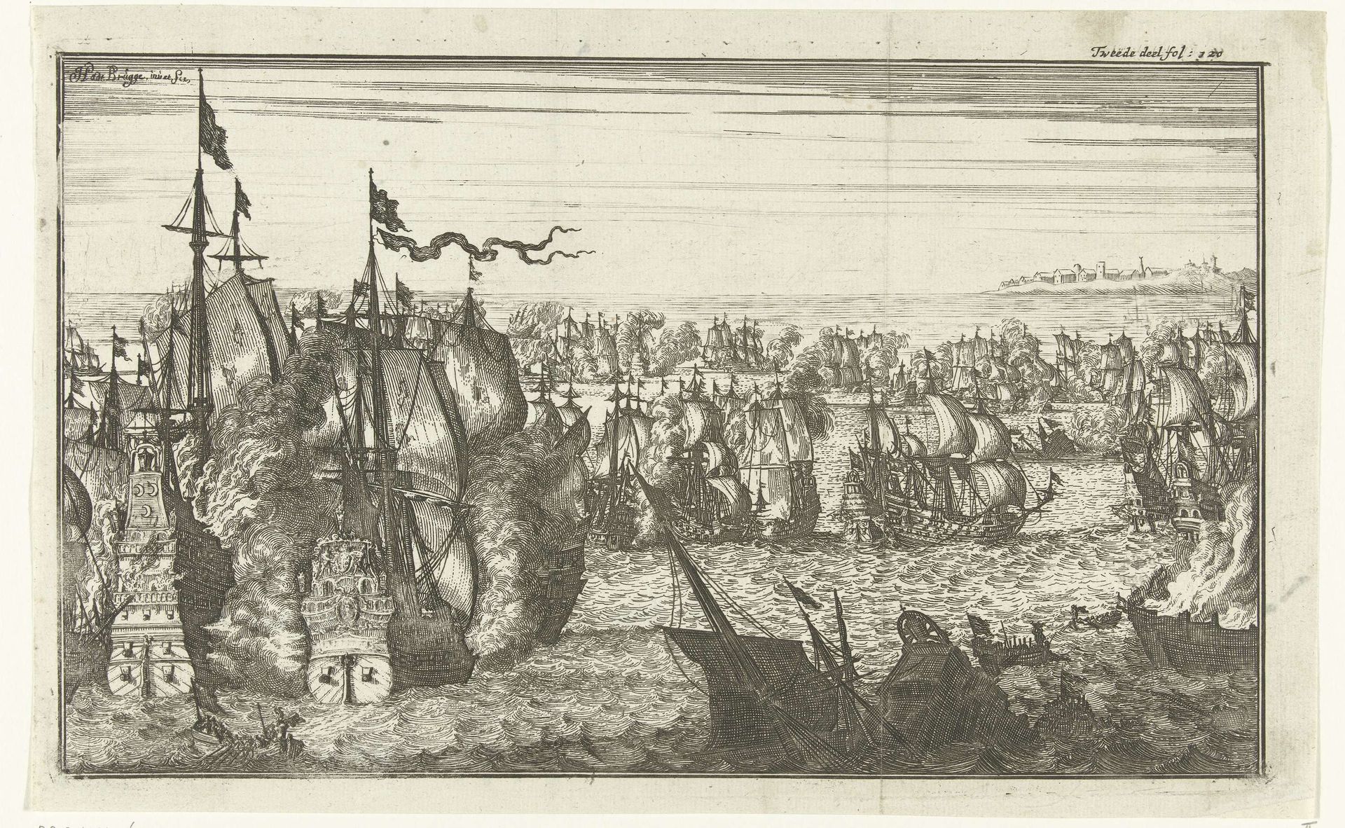 Zeeslag by Herman Padtbrugge