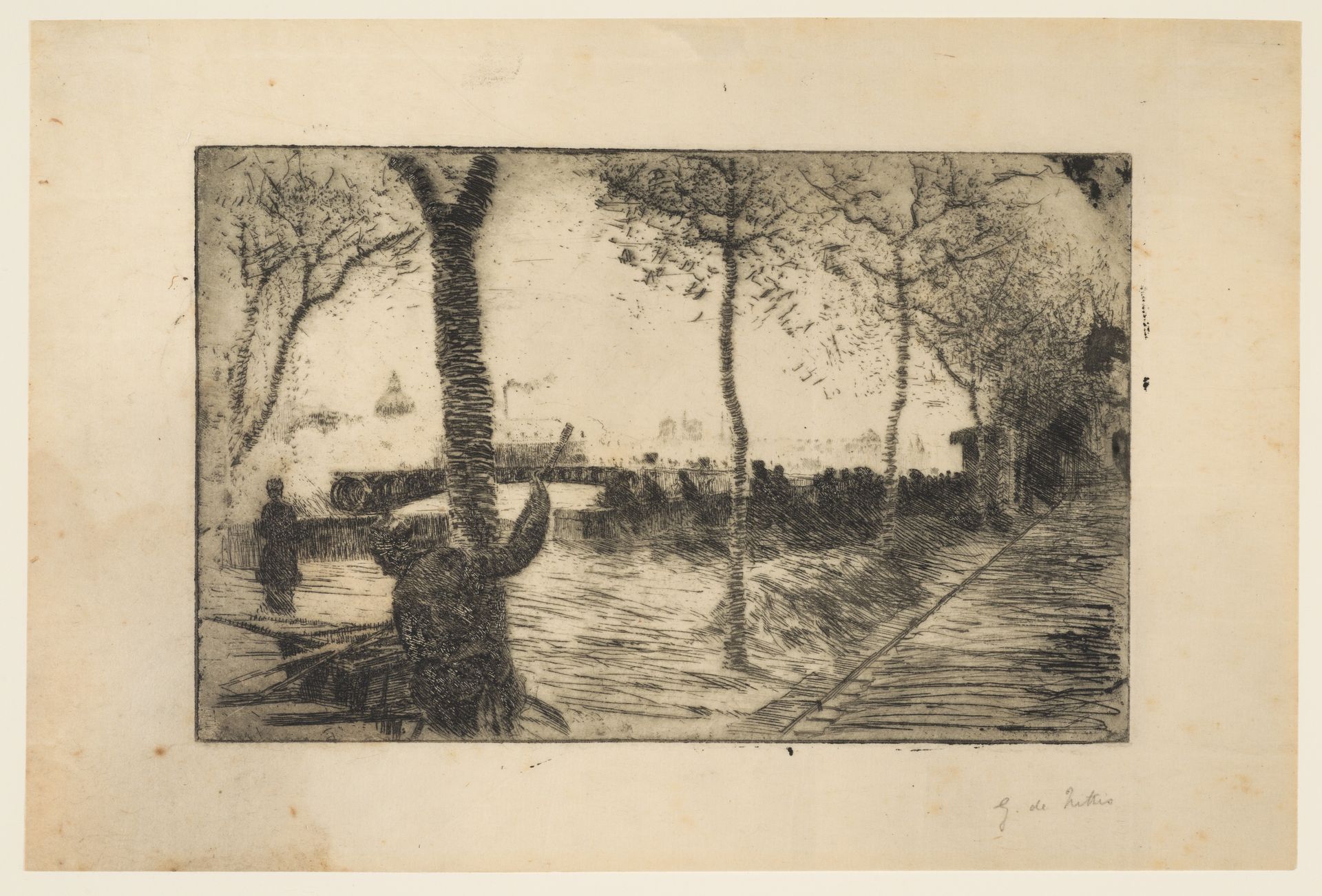 Quai Voltaire by Giuseppe de Nittis