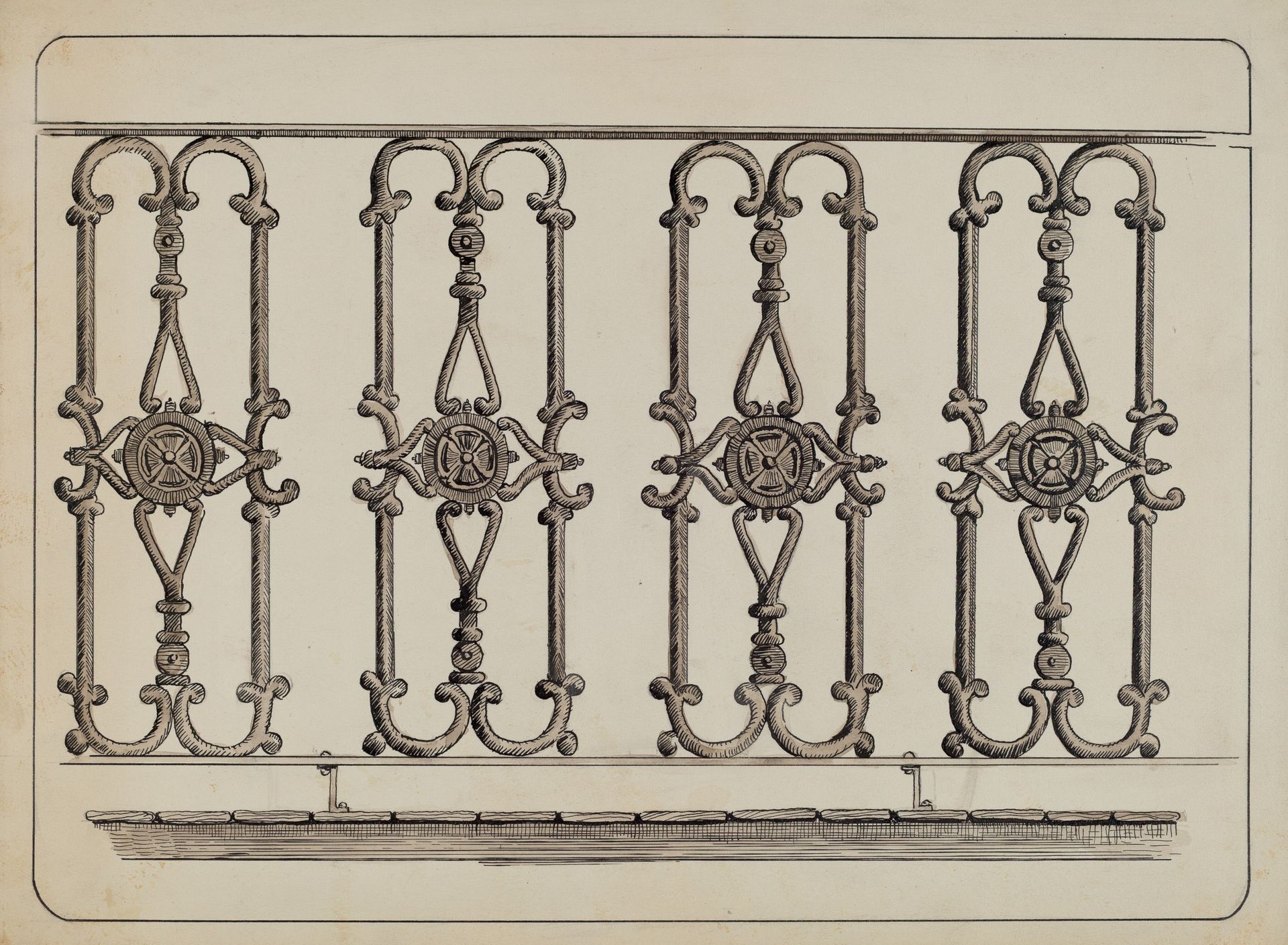 Cast Iron Balcony Rail by Al Curry