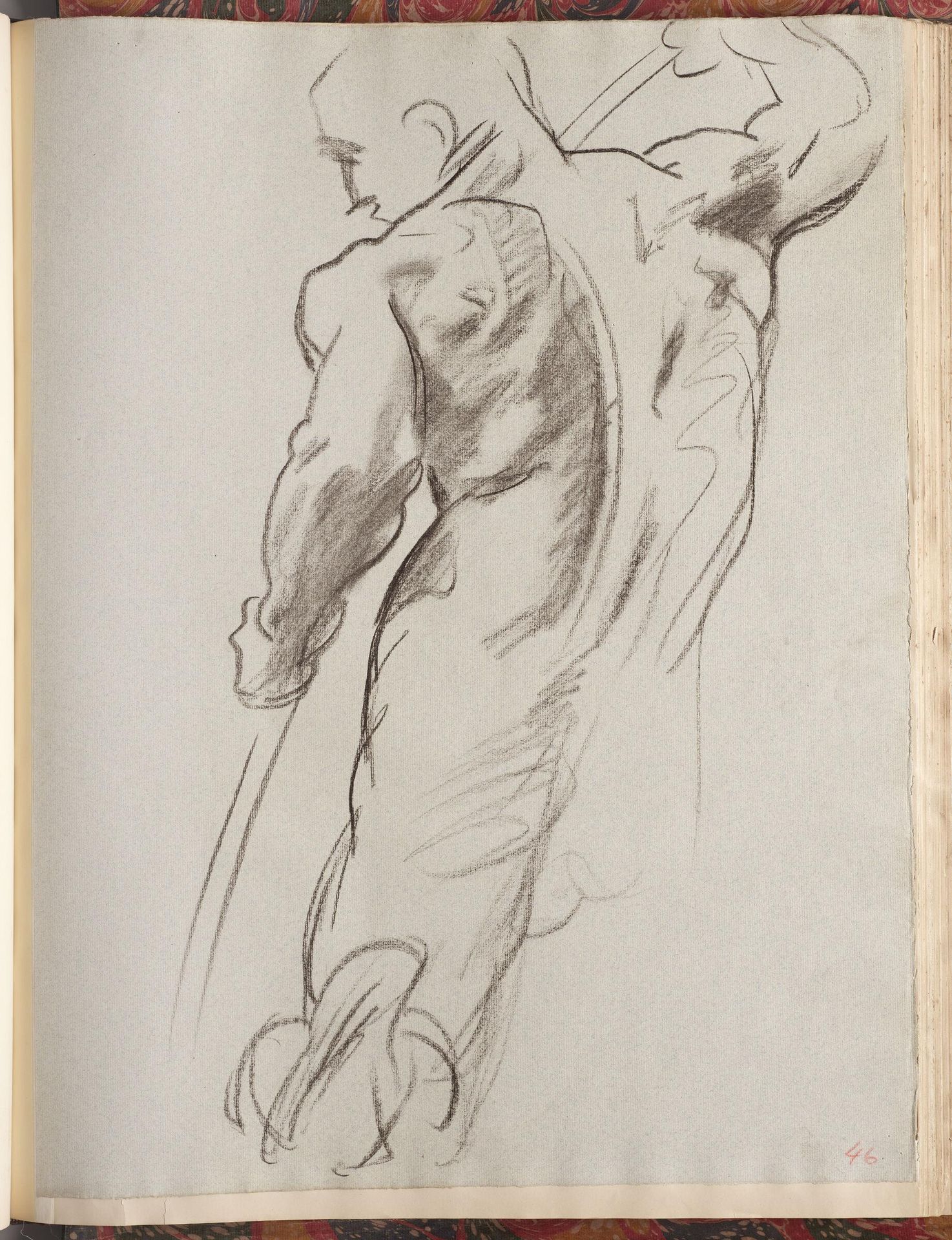 Study for Second Angel from Left, "Israel and the Law," Boston Public Library by John Singer Sargent