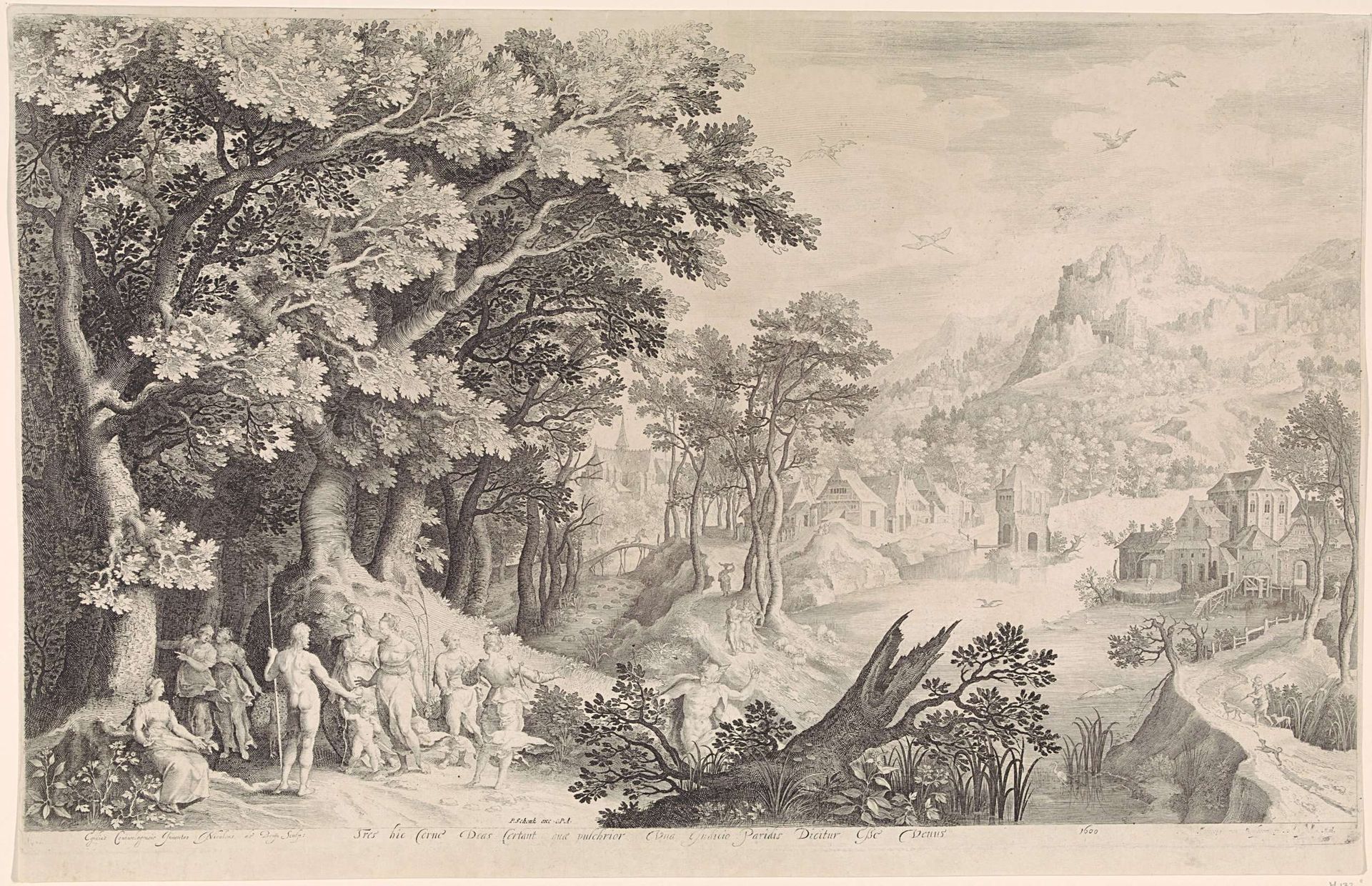 Oordeel van Paris by Nicolaes de Bruyn