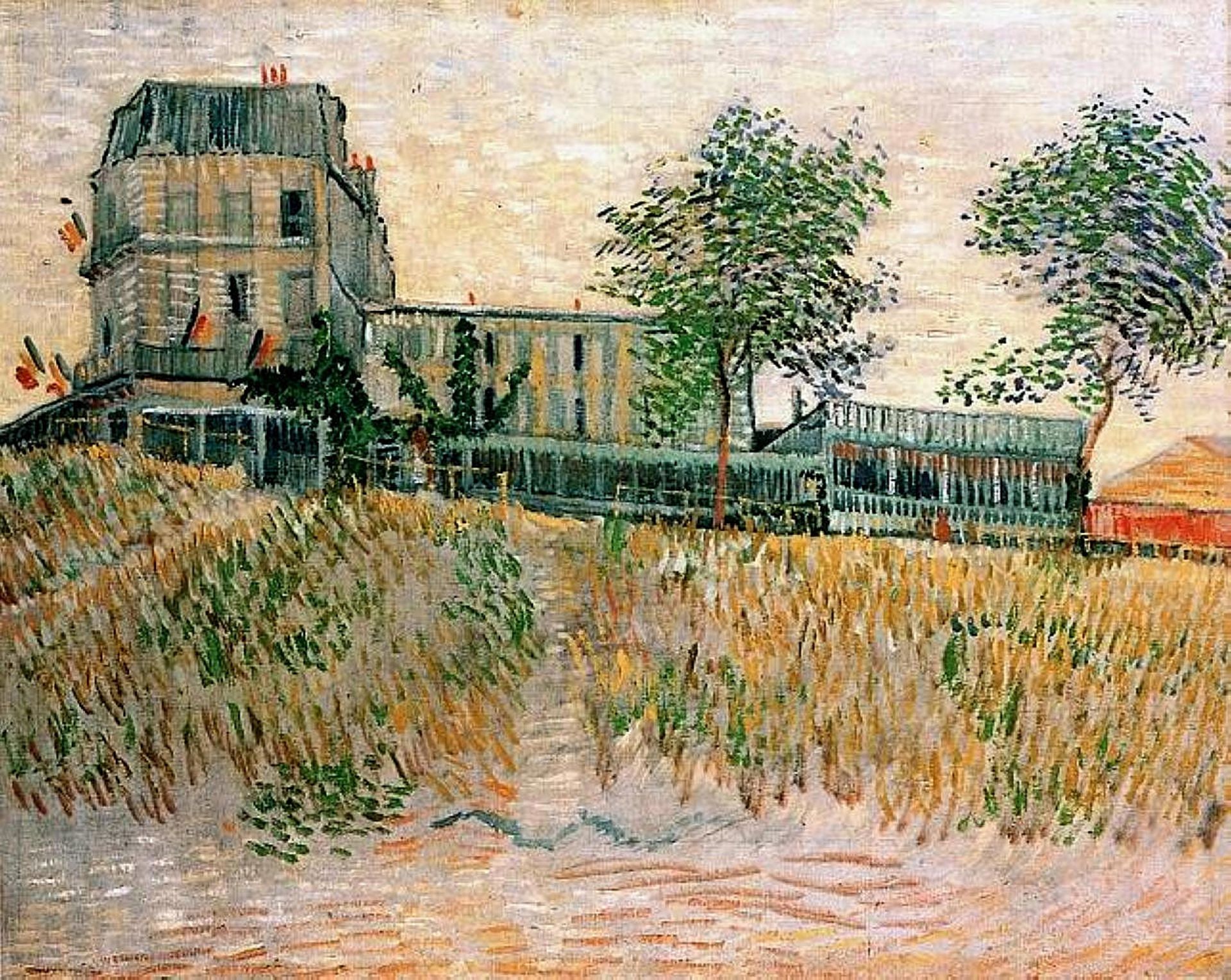 The Restaurant de la Sirene at Asnieres by Vincent van Gogh