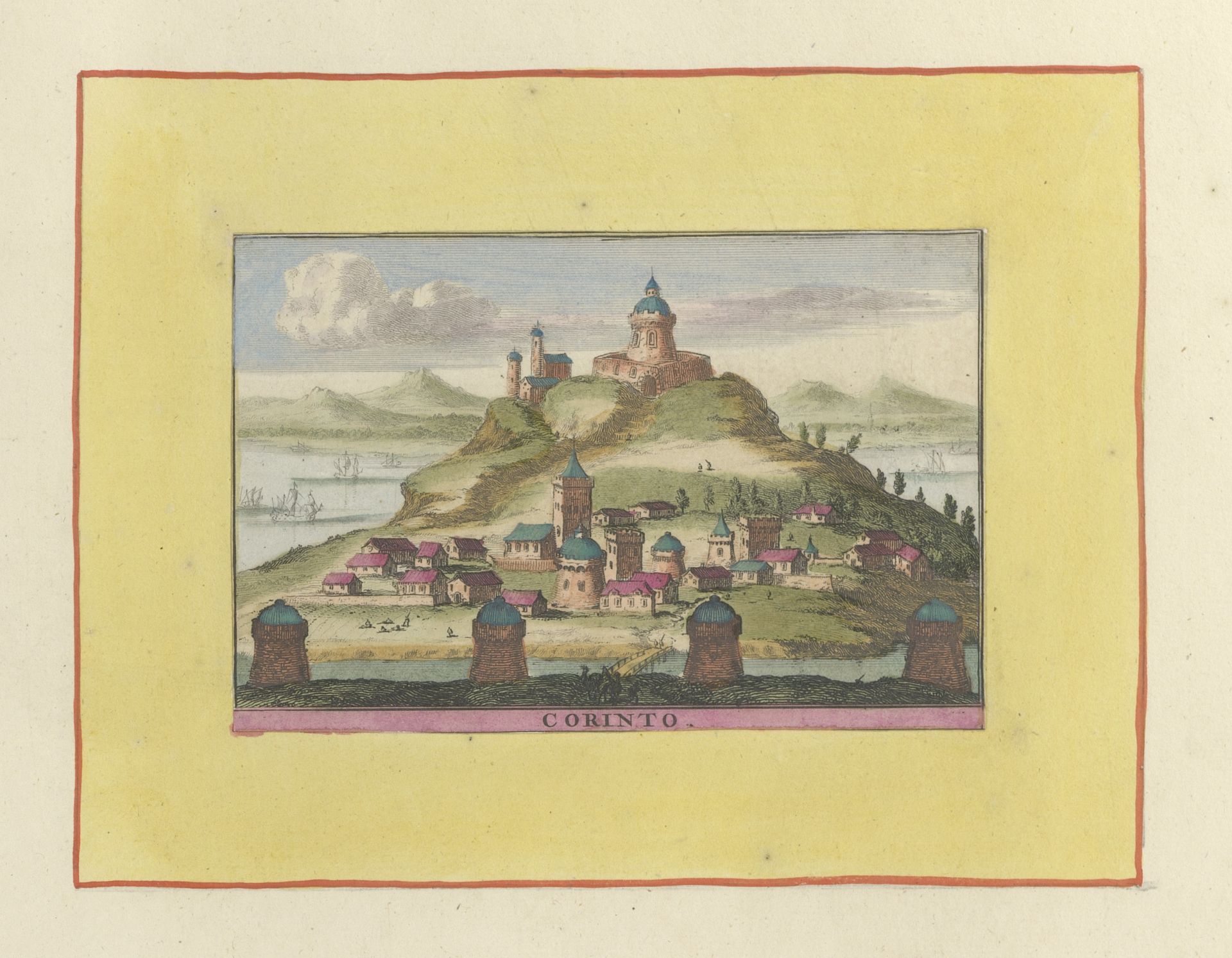 Gezicht op Korinthe by Willem Swidde