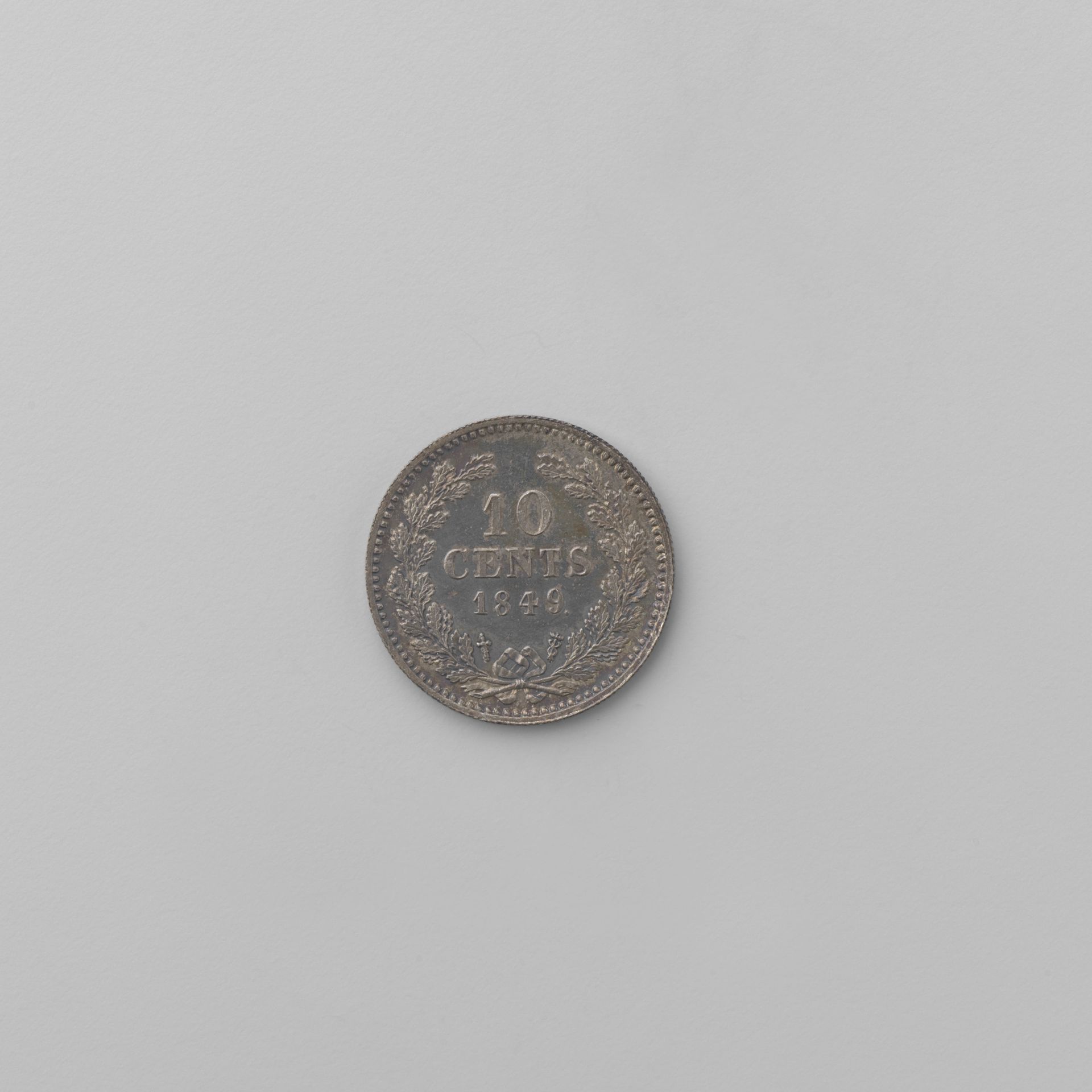 Nederlandse 10 cent, 1849 by Willem III (koning der Nederlanden)
