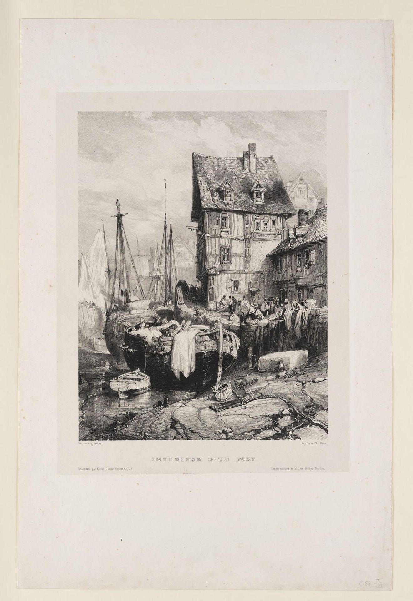 Interior of a Port by Eugène Isabey