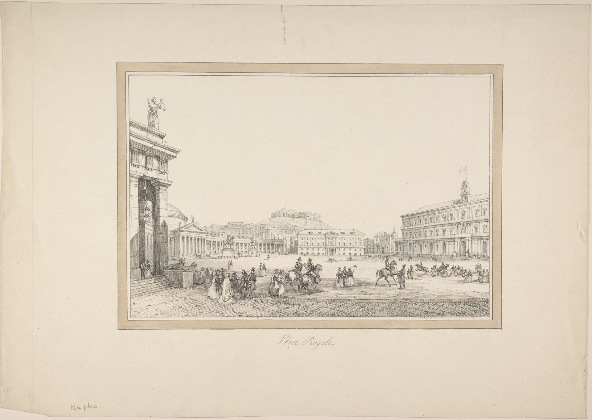 View of Naples: Place Royale by Anonymous