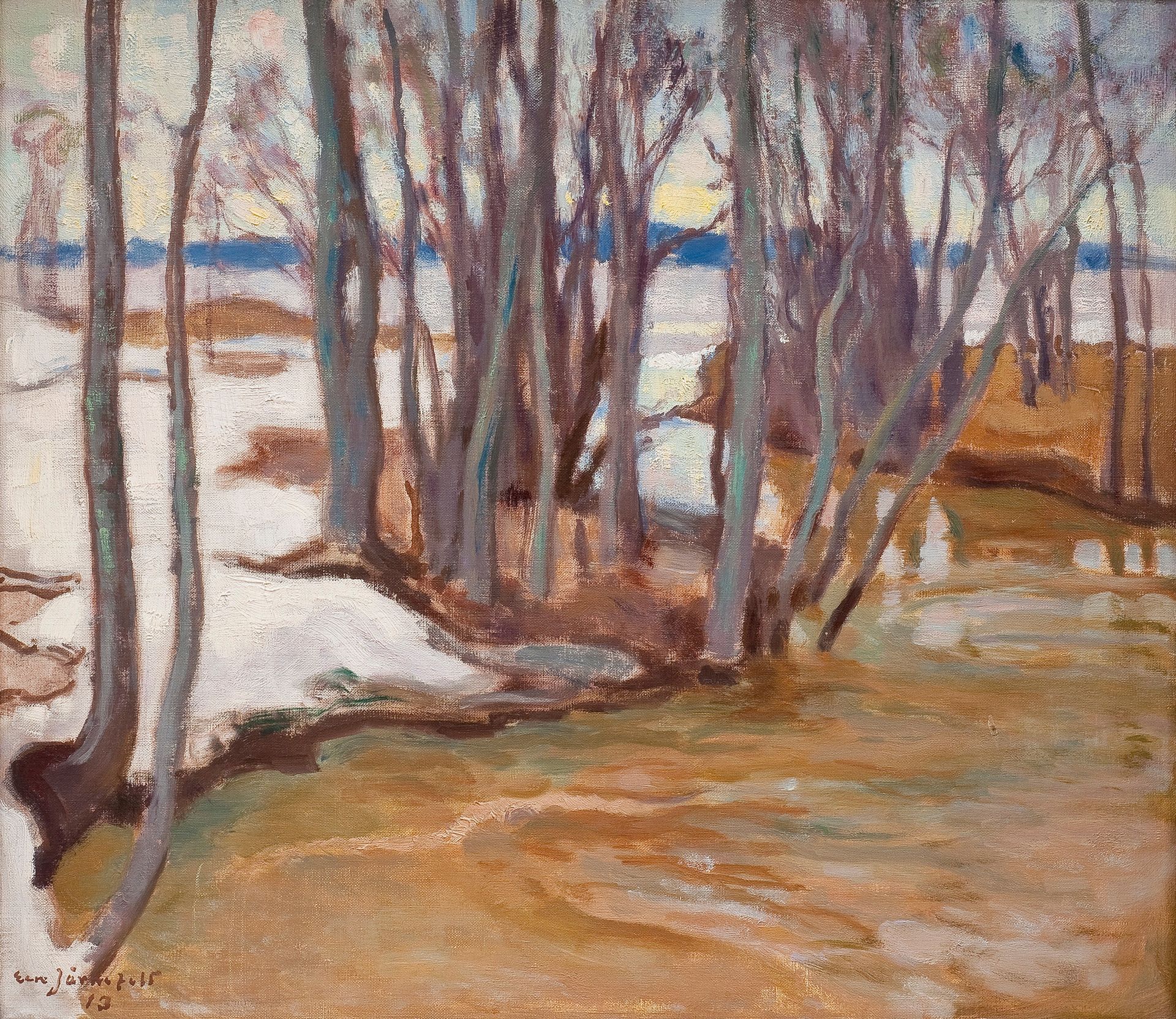 Kevättulva Tuusulanjärvellä by Eero Järnefelt