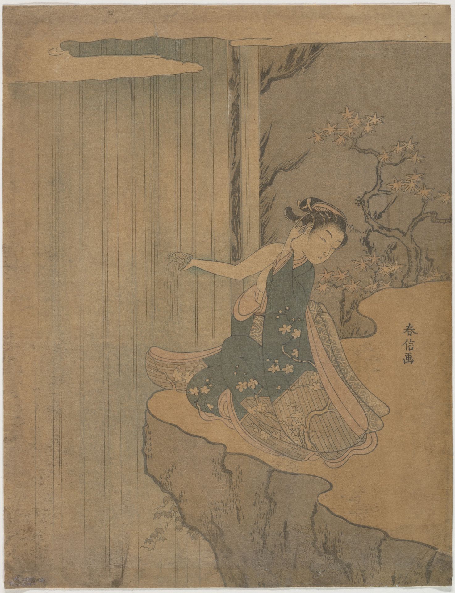Parody of the Legend of Kyoyu and Sofu by Suzuki Harunobu 鈴木春信