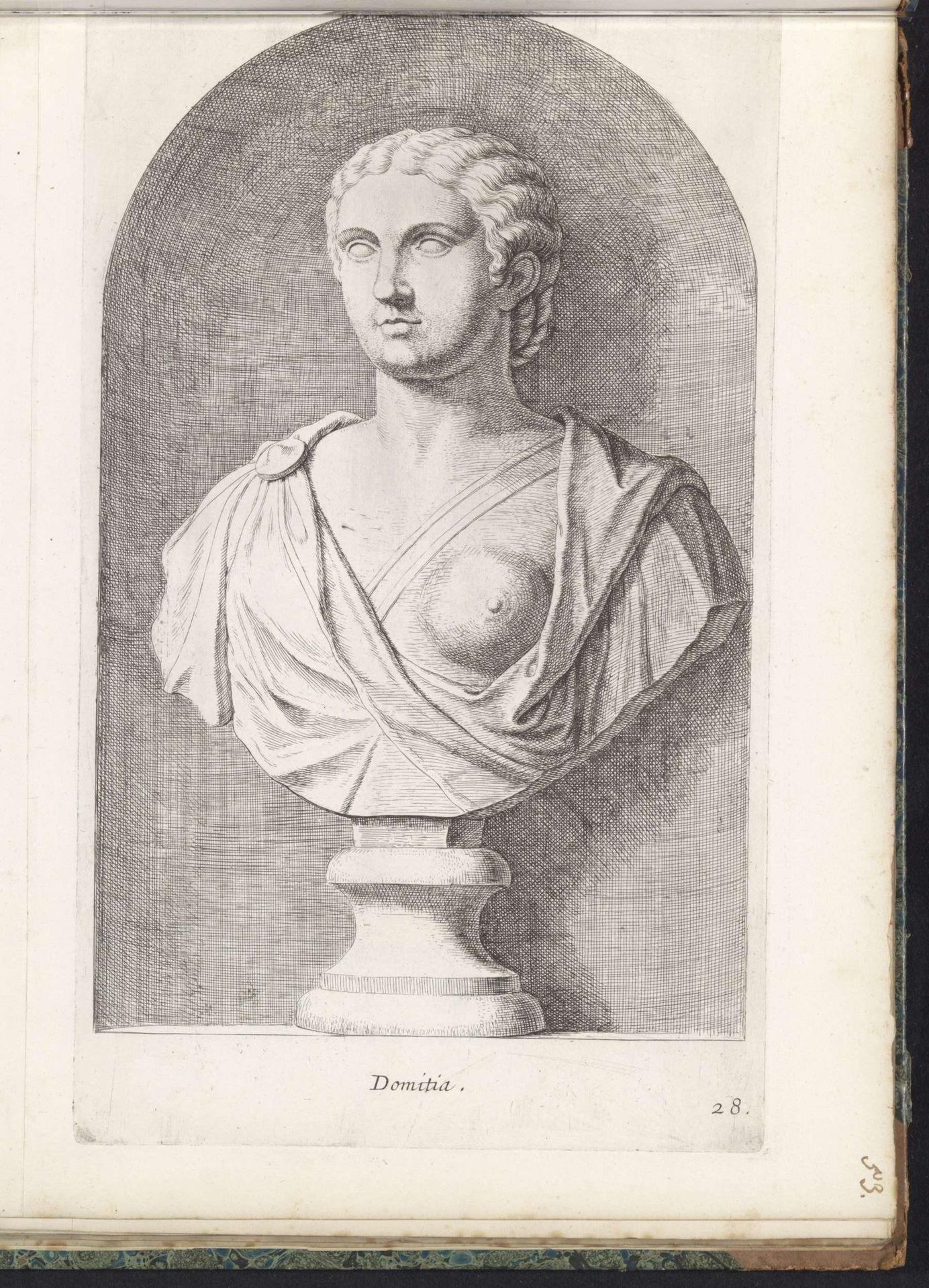 Buste van Domitia by Hubert Quellinus