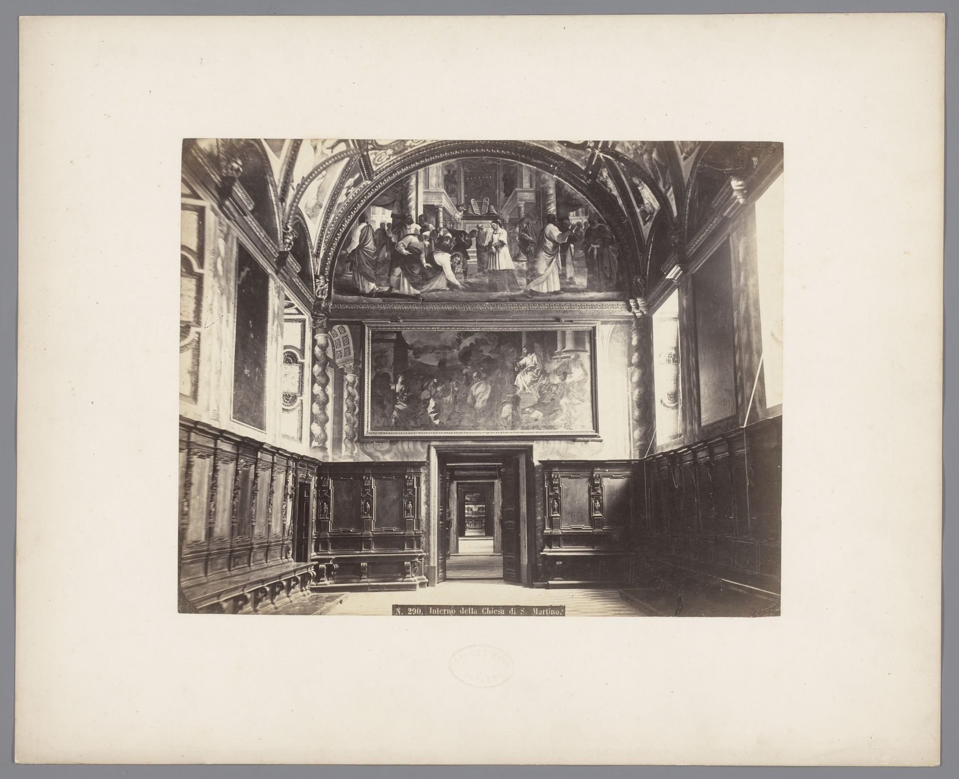 Interieur van de San Martino in Napels by Roberto Rive