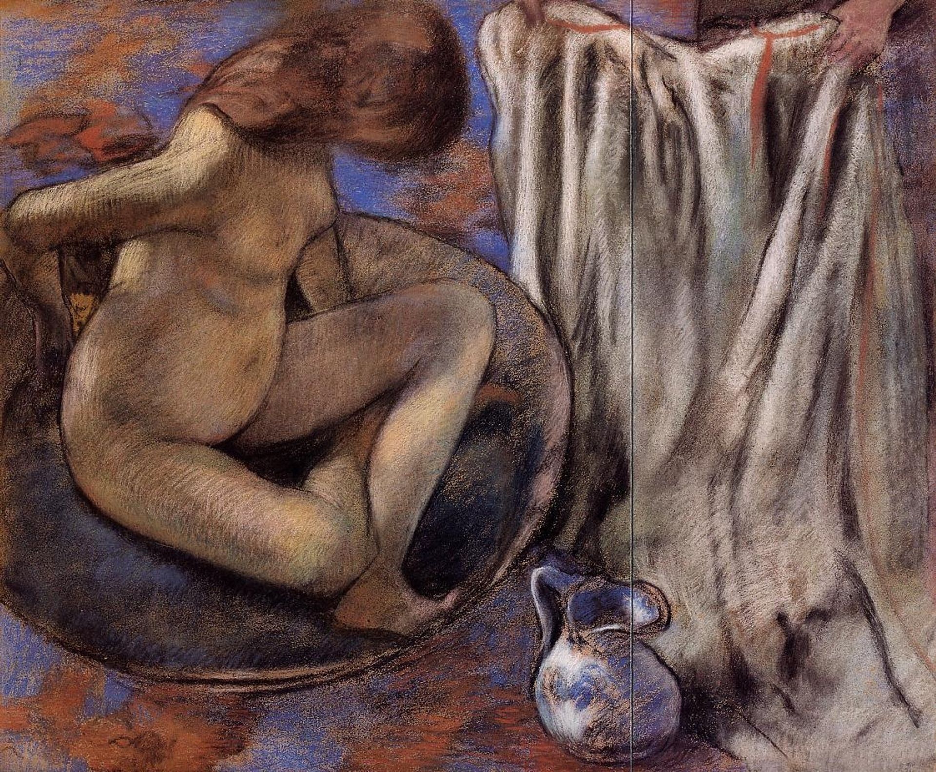 Woman in the Tub by Edgar Degas