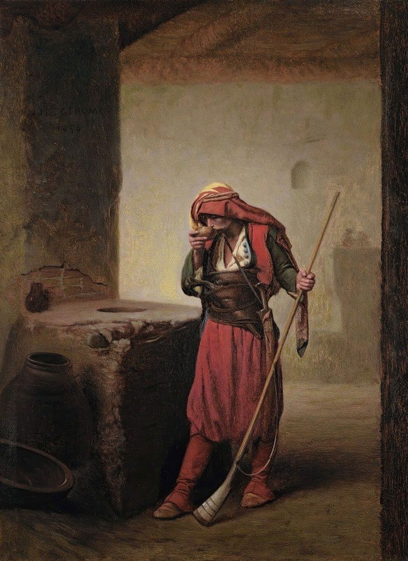 Arnaut Drinking by Jean-Léon Gérôme