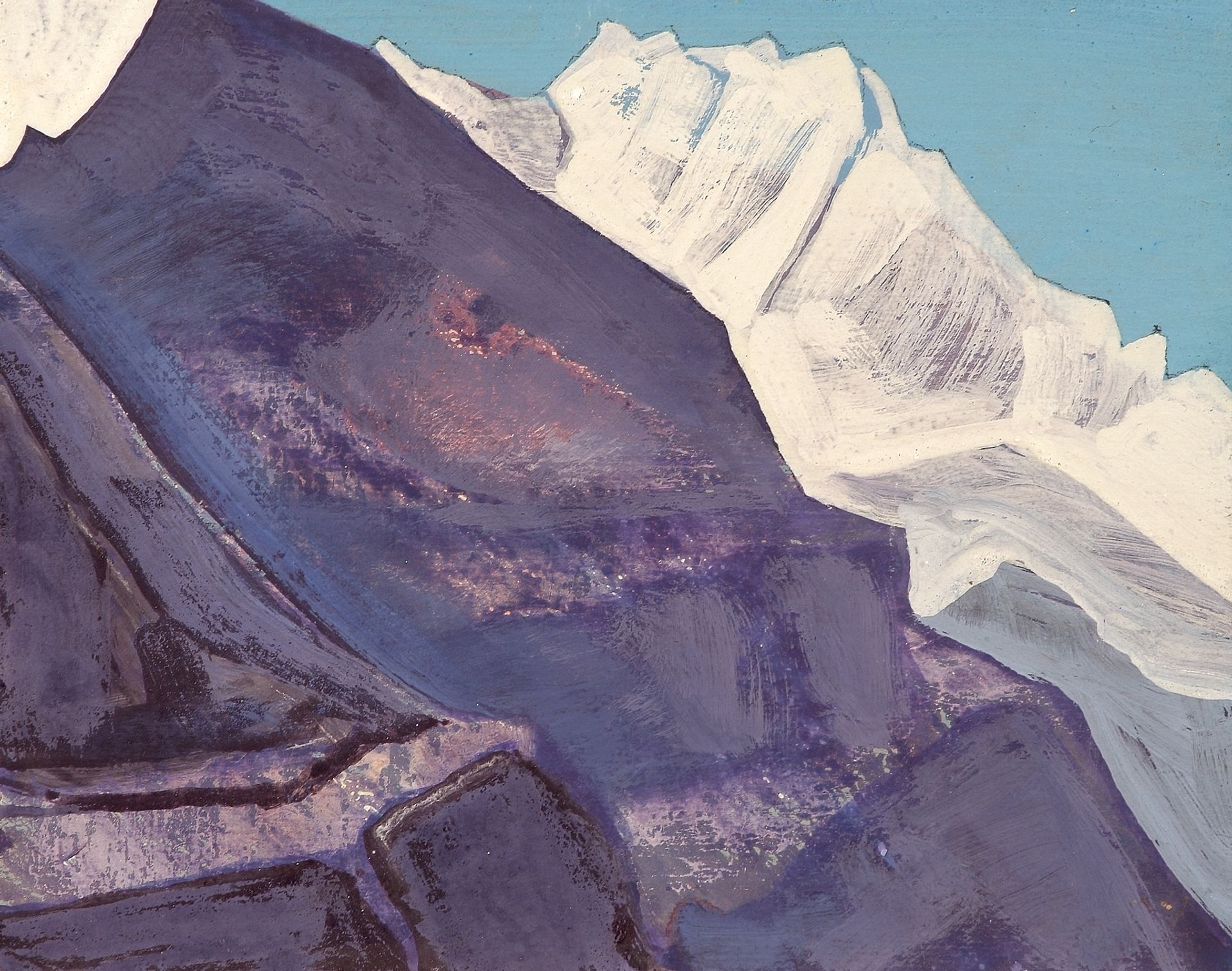 Study of mountains by Nicholas Roerich