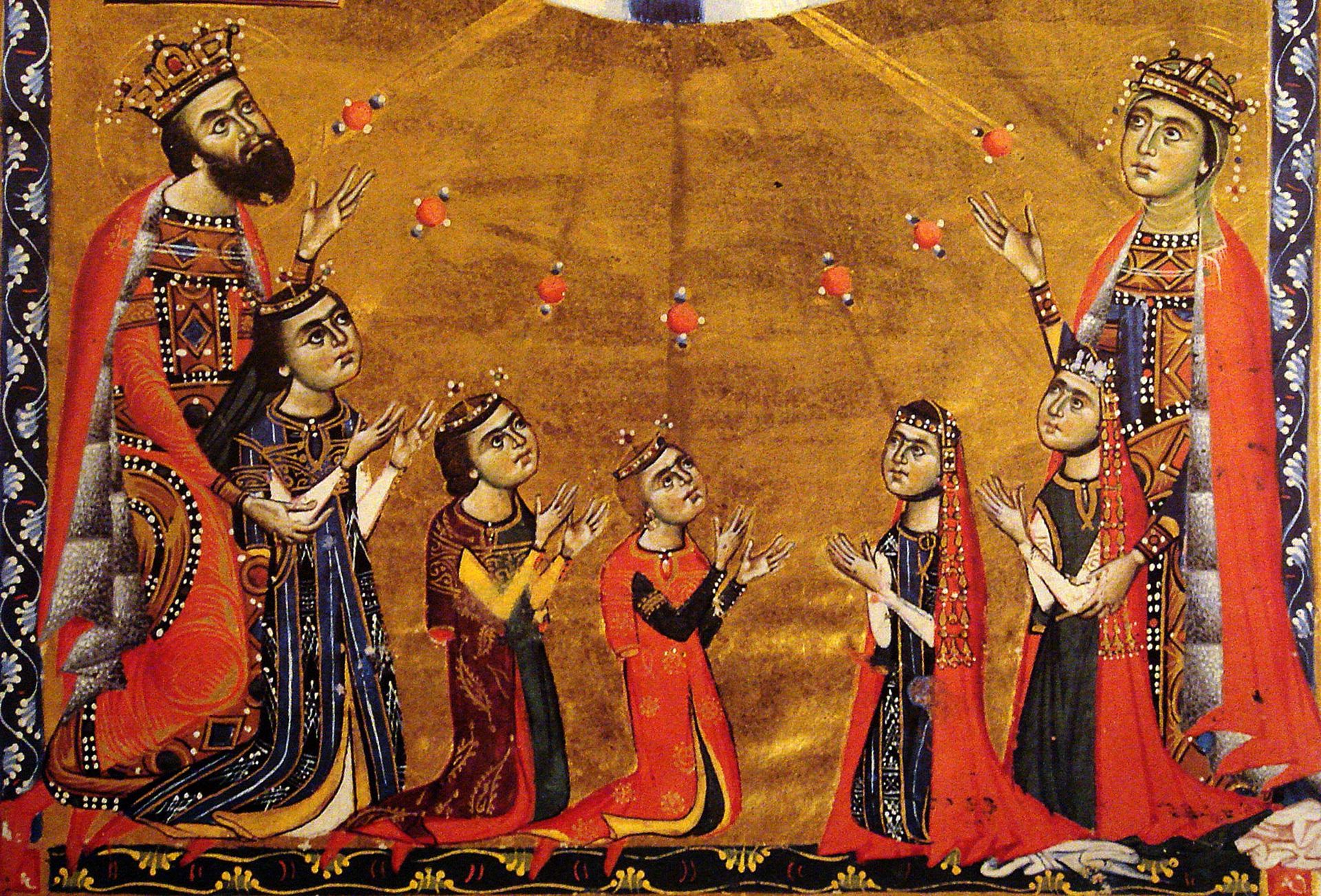Leon II, Queen Guerane, and Their Five Children by Toros Roslin