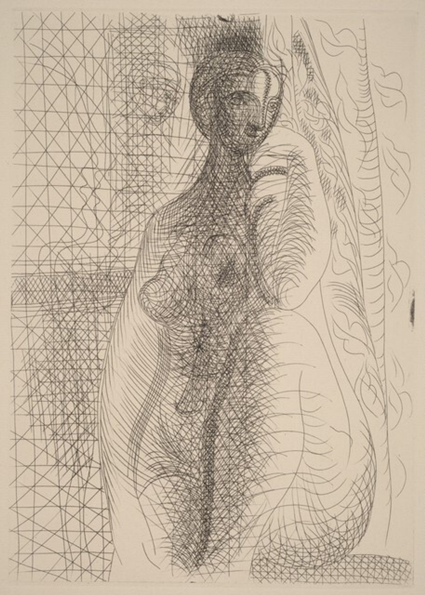 Nude with Her Knee Raised (Femme nue à la jambe pliée) by Pablo Picasso