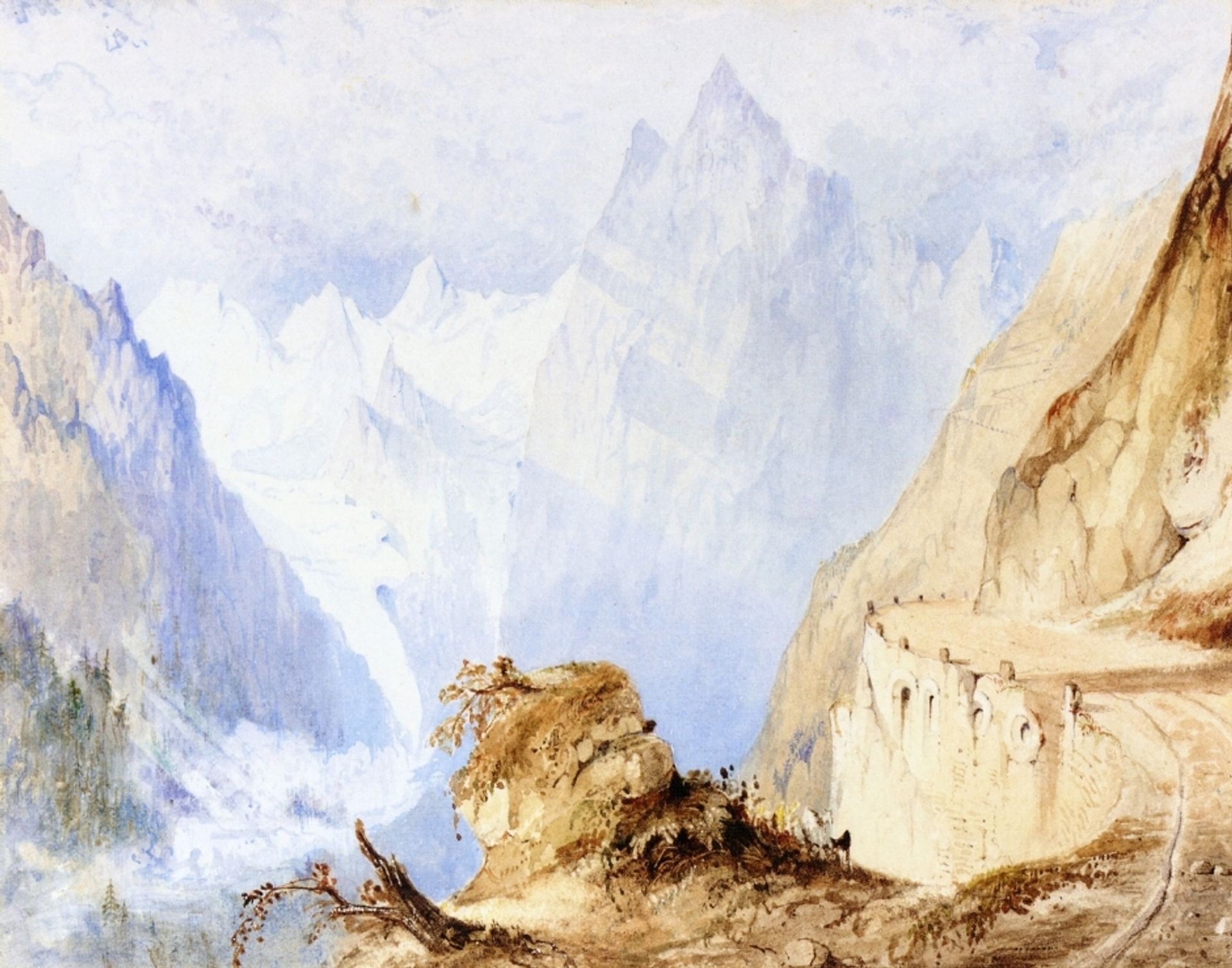 A View in the Alps by John Ruskin