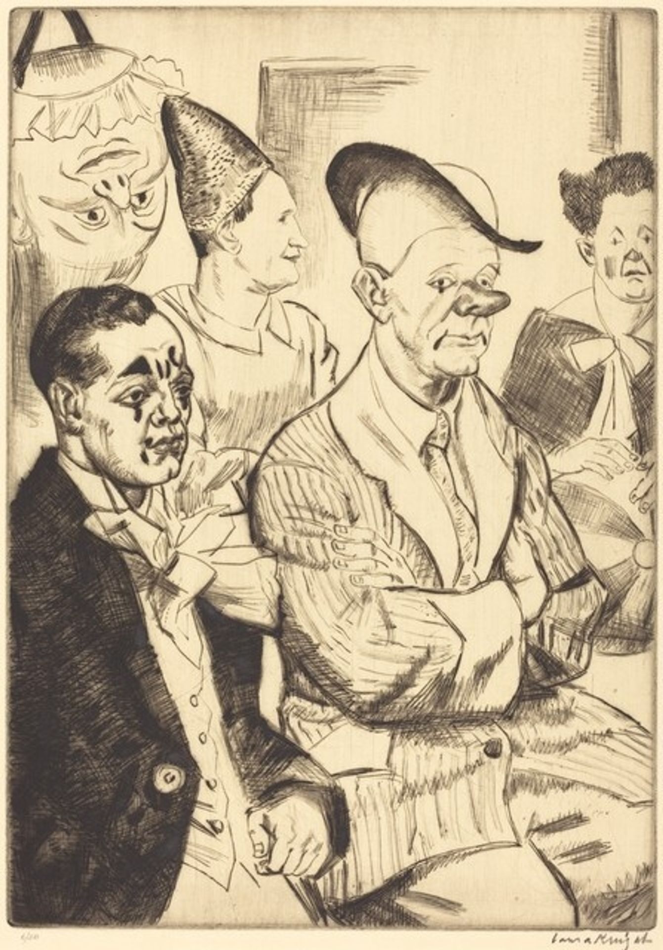 Some Clowns by Laura Knight