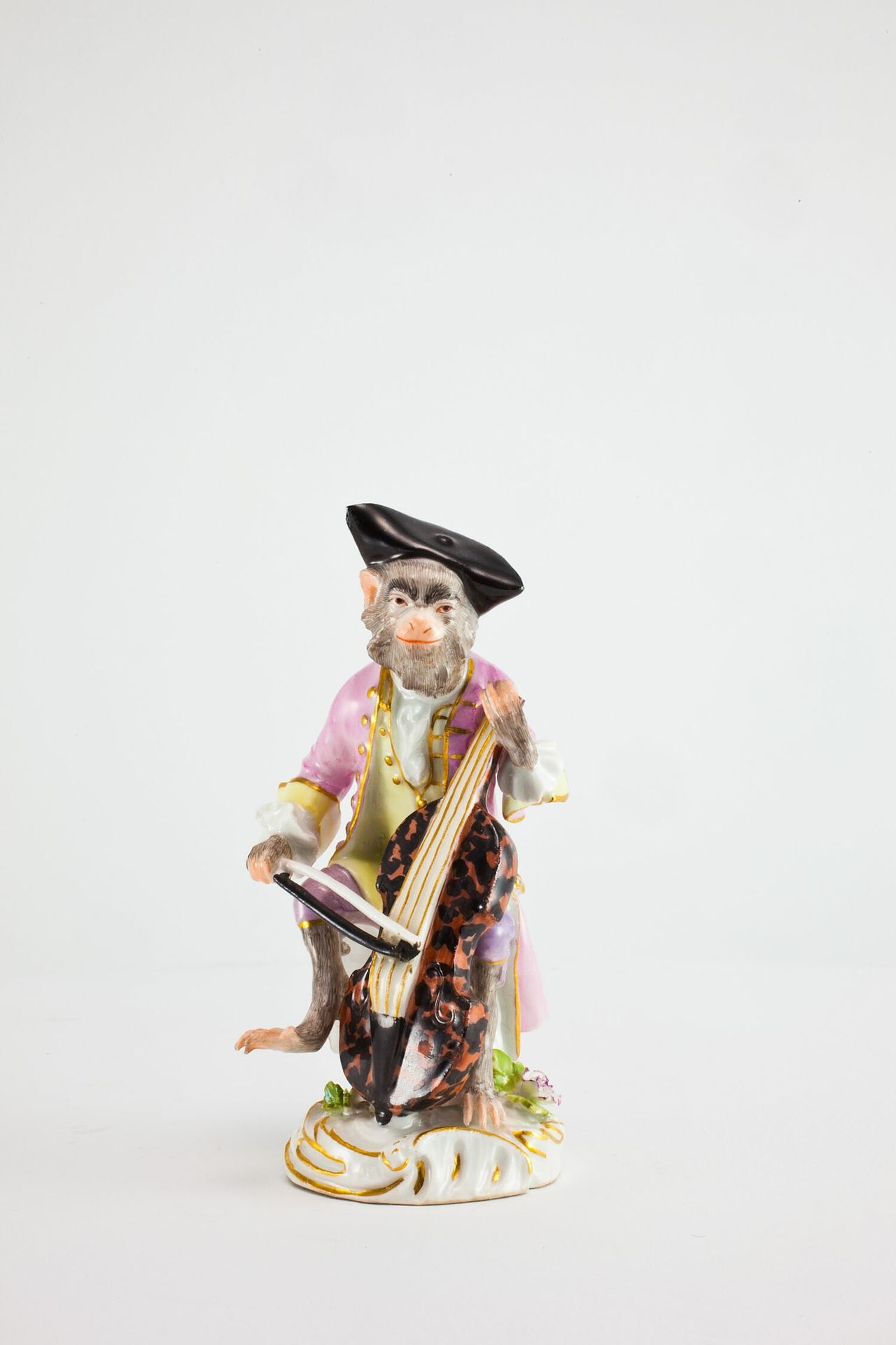 Cellist for the Monkey Band by Meissen Porcelain Manufactory