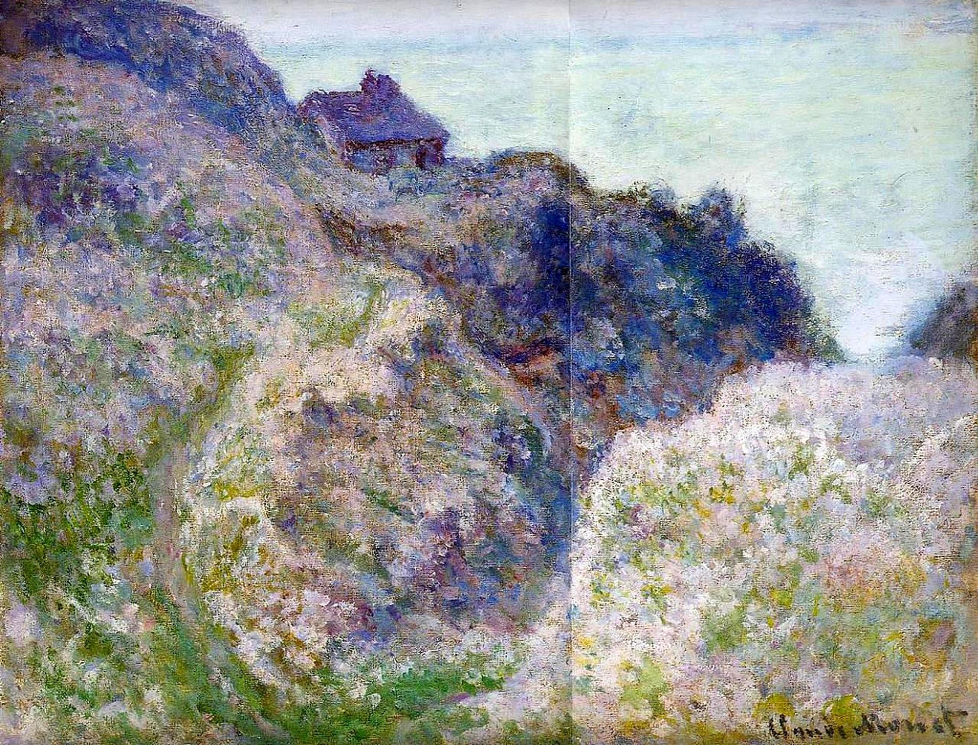 The Coastguard Cabin at Varengeville by Claude Monet