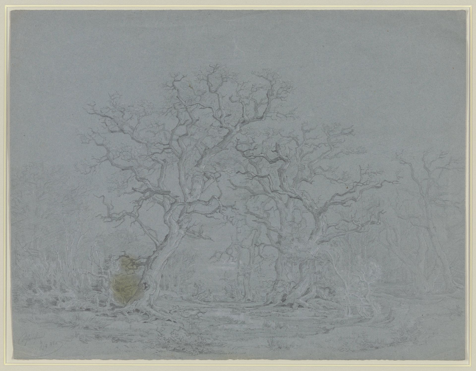 Oaks near Schwanheim by Ludwig Metz