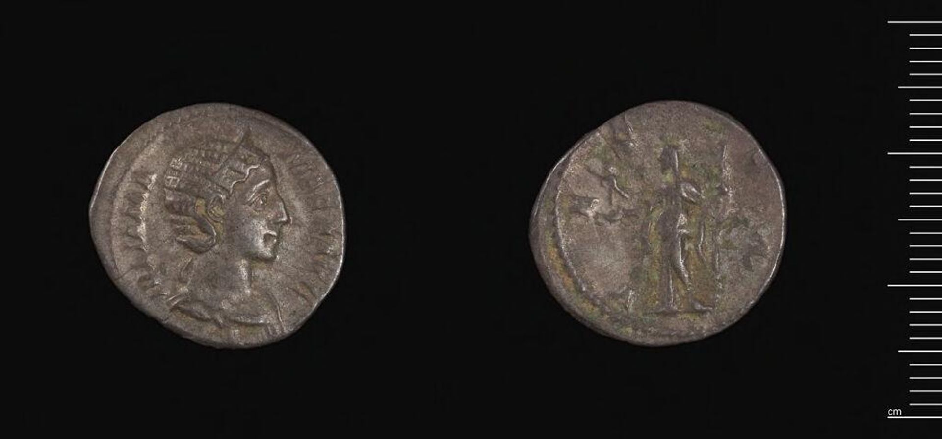 Denarius of Julia Mamaea by Julia Mamaea