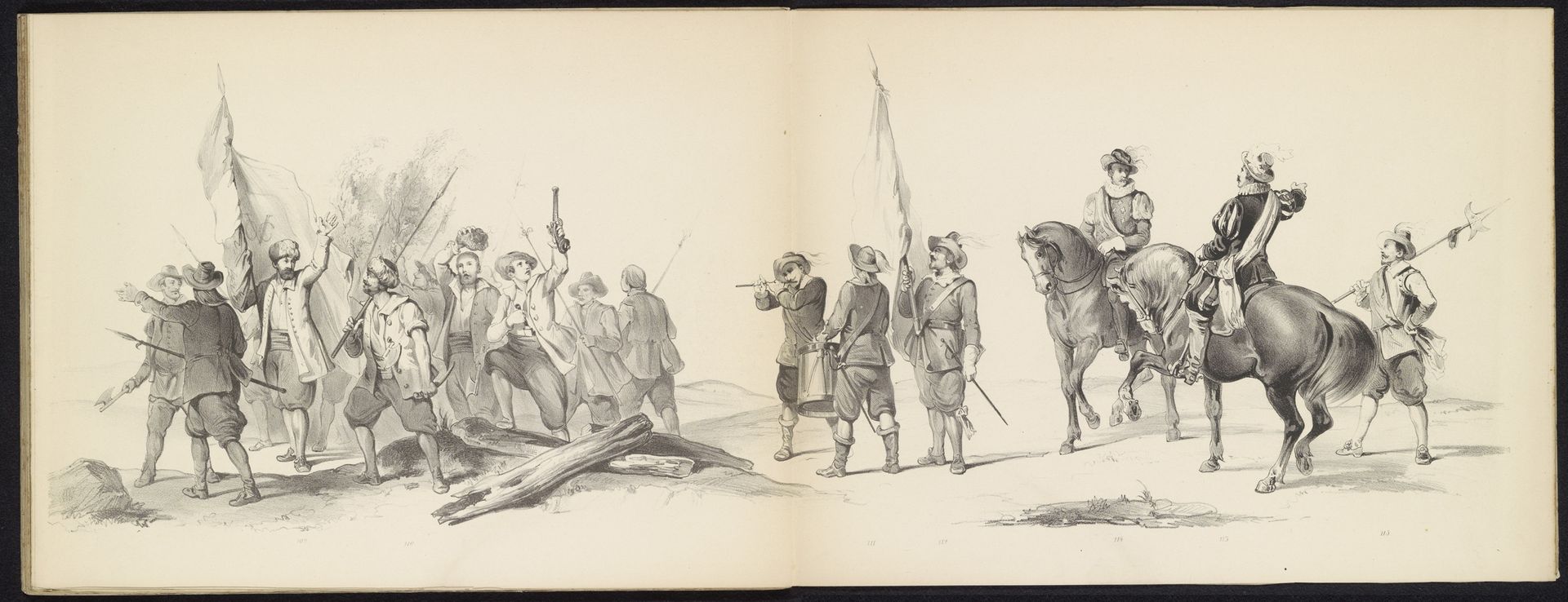 Maskerade van de Leidse studenten, 1850 (plaat 12) by Carel Christiaan Antony Last