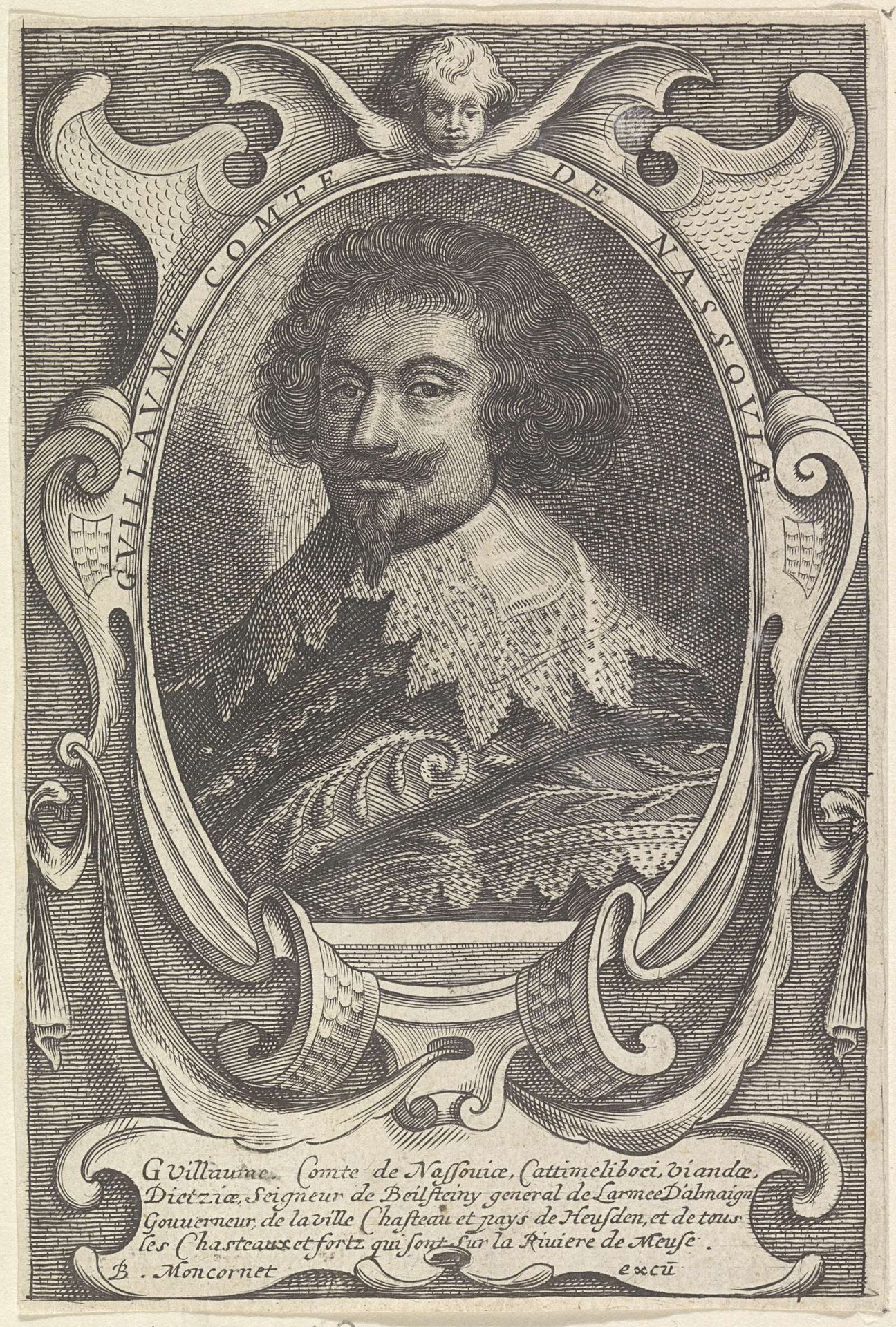Portret van Willem, graaf van Nassau-Siegen by Anonymous