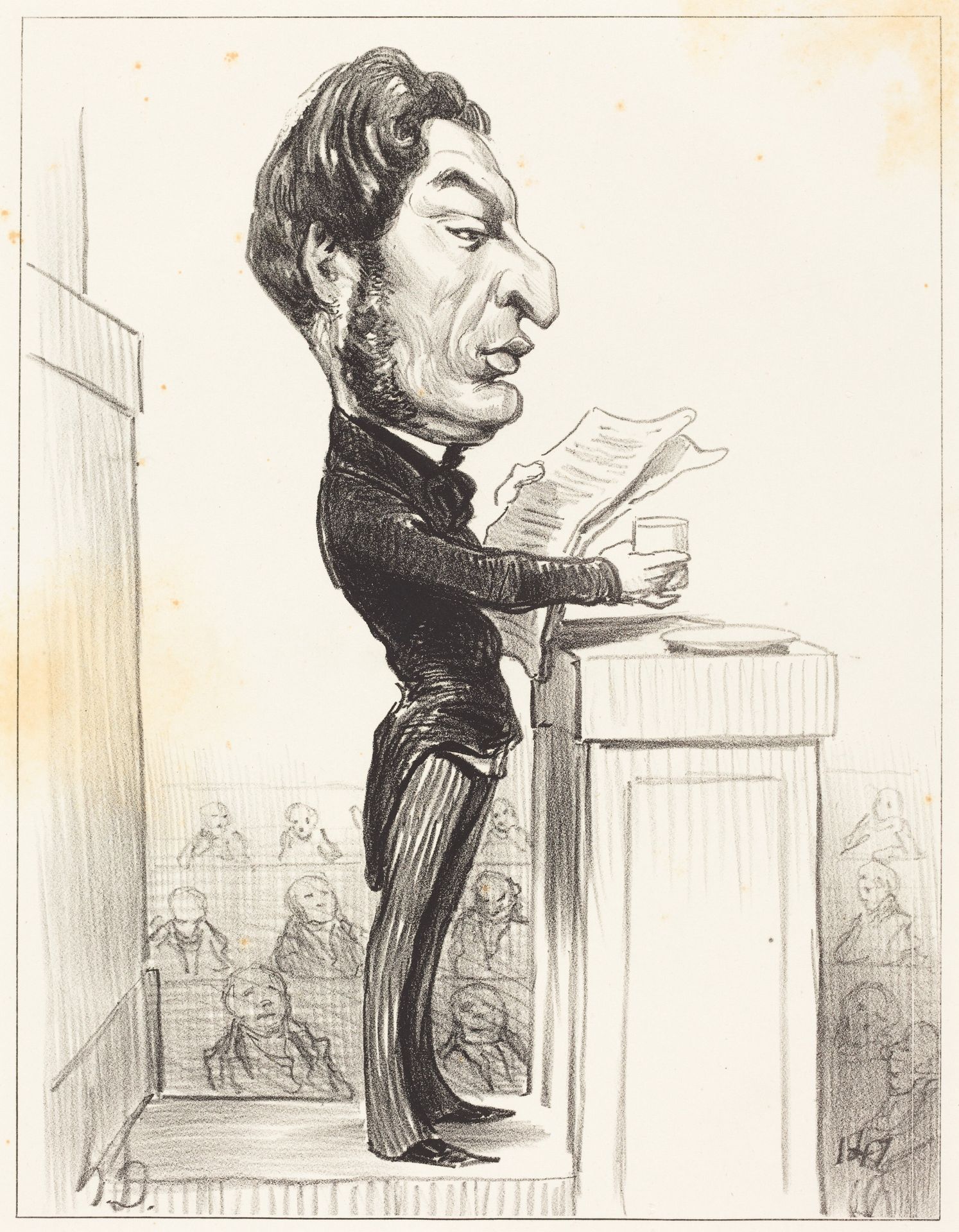 Eugène Rouher by Honoré Daumier