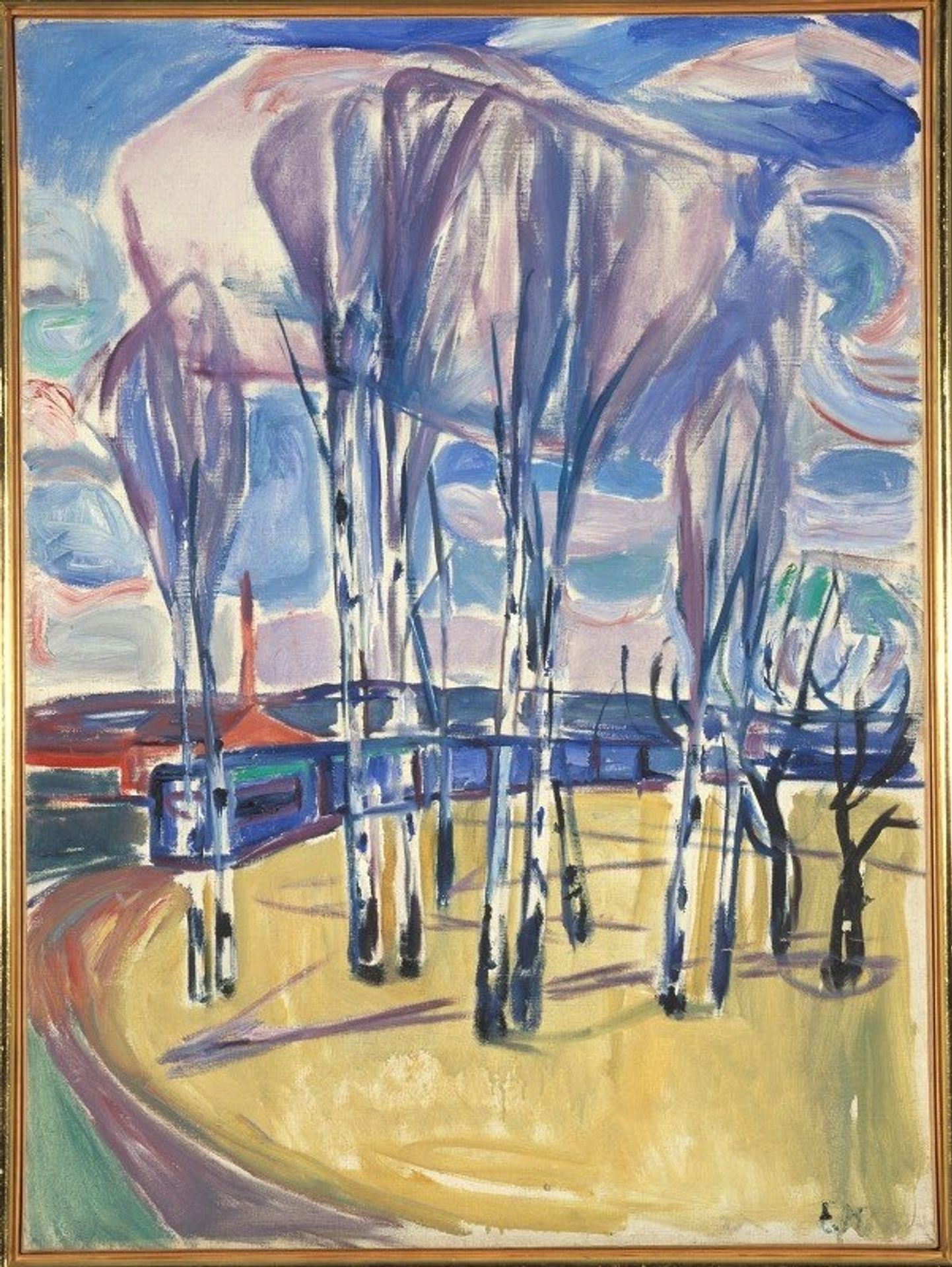 The Tram Loop At Skøyen by Edvard Munch