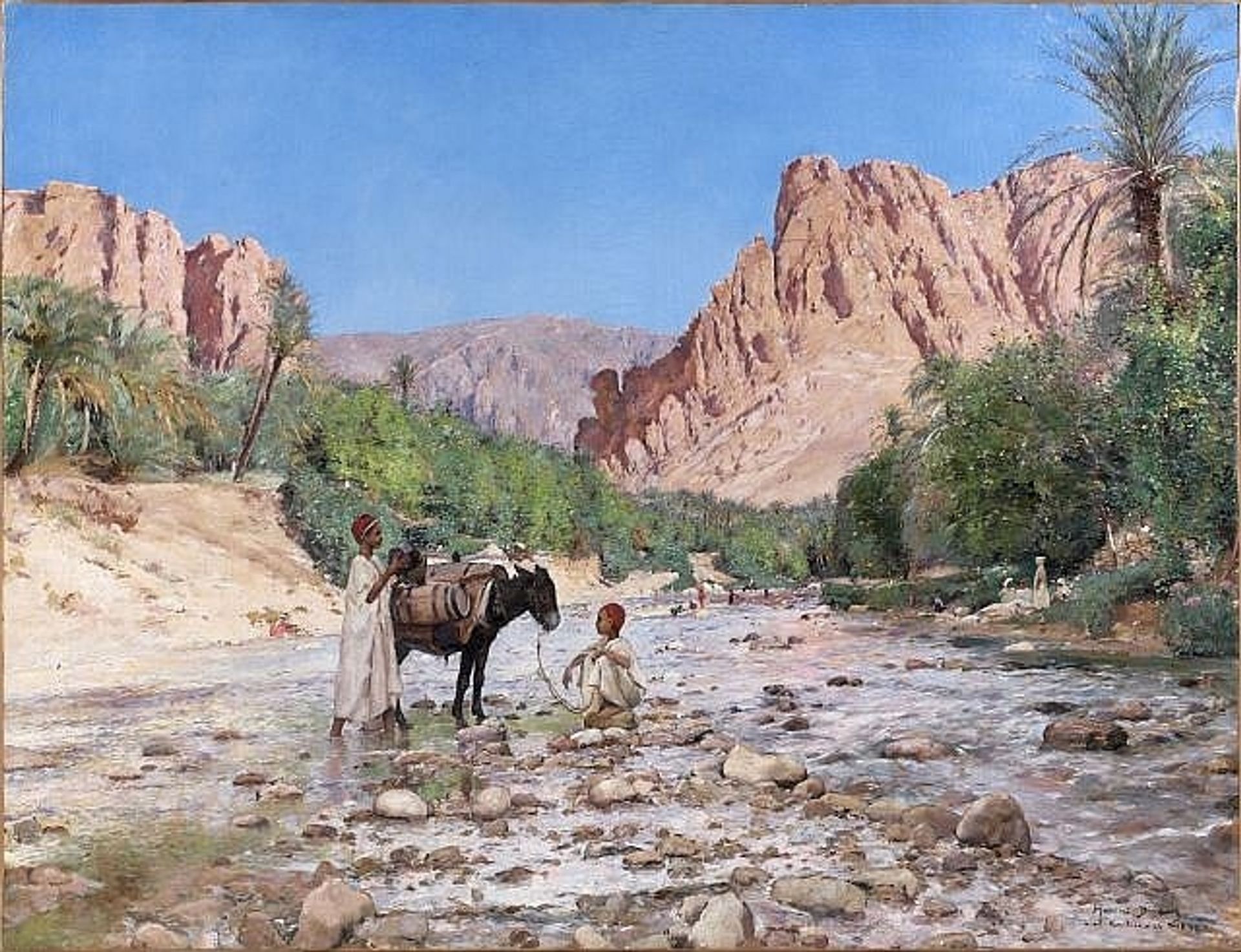 La Rivière D'el-kantara by Maurice Bompard