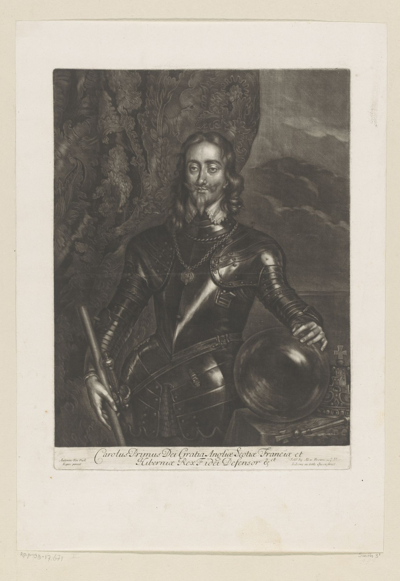 Portret van Karel I, koning van Engeland by Alexander Browne