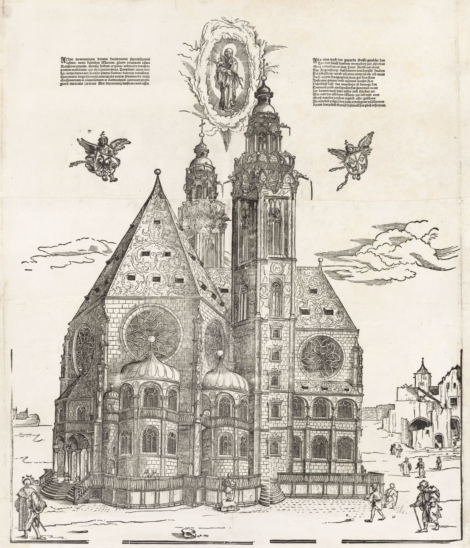 The New Church of the Beautiful Virgin at Regensburg by Michael Ostendorfer
