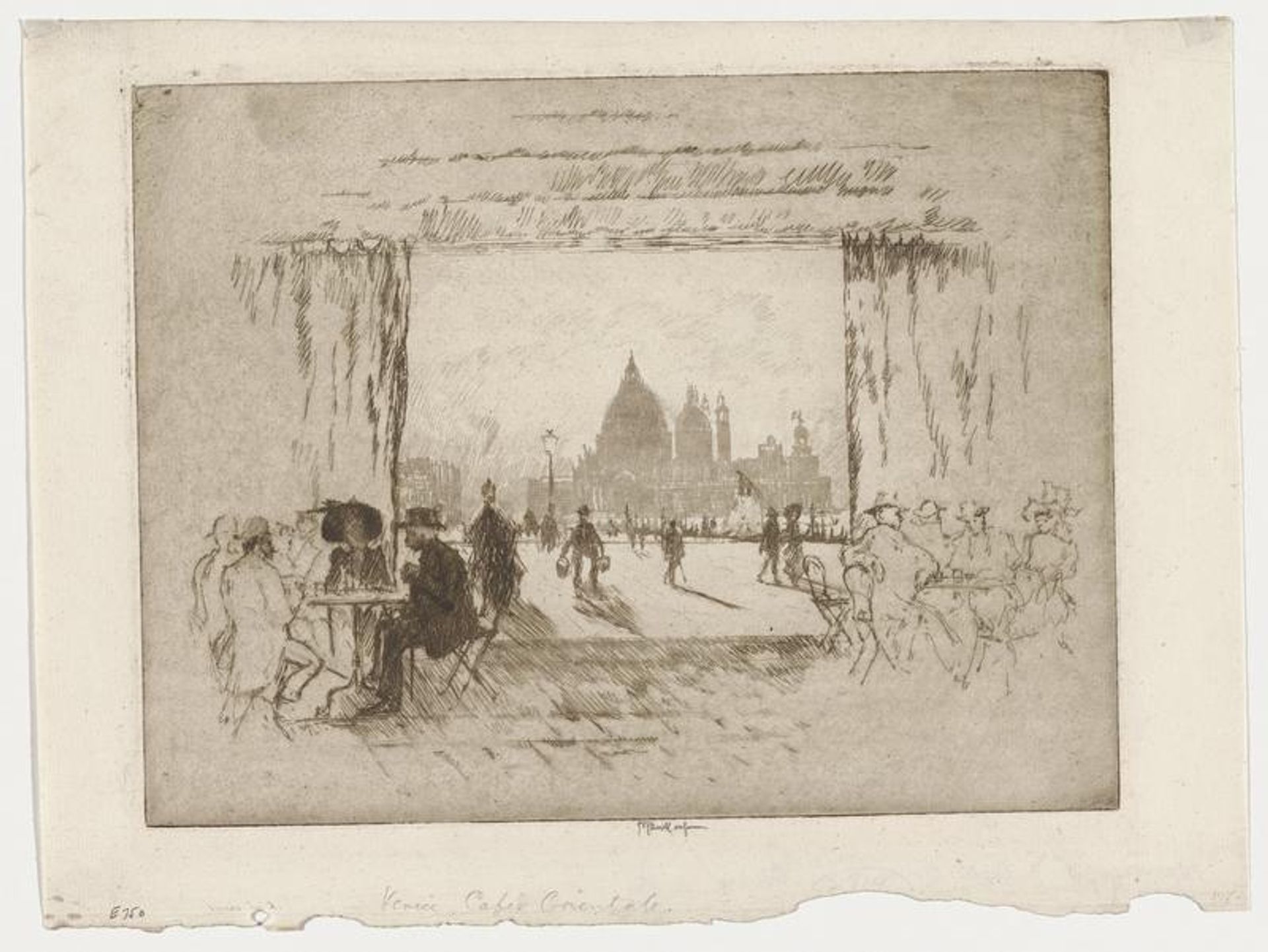 Café Orientale by Joseph Pennell