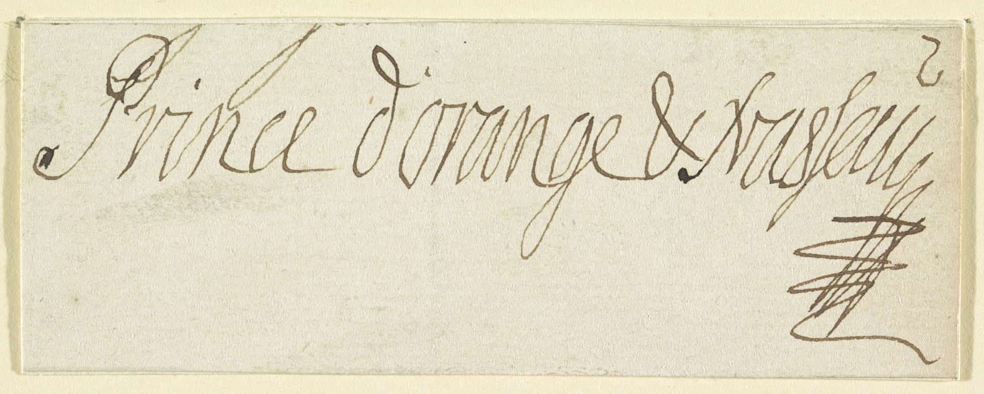 Vier handtekeningen van Willem IV, prins van Oranje-Nassau by Willem IV (prins van Oranje-Nassau)