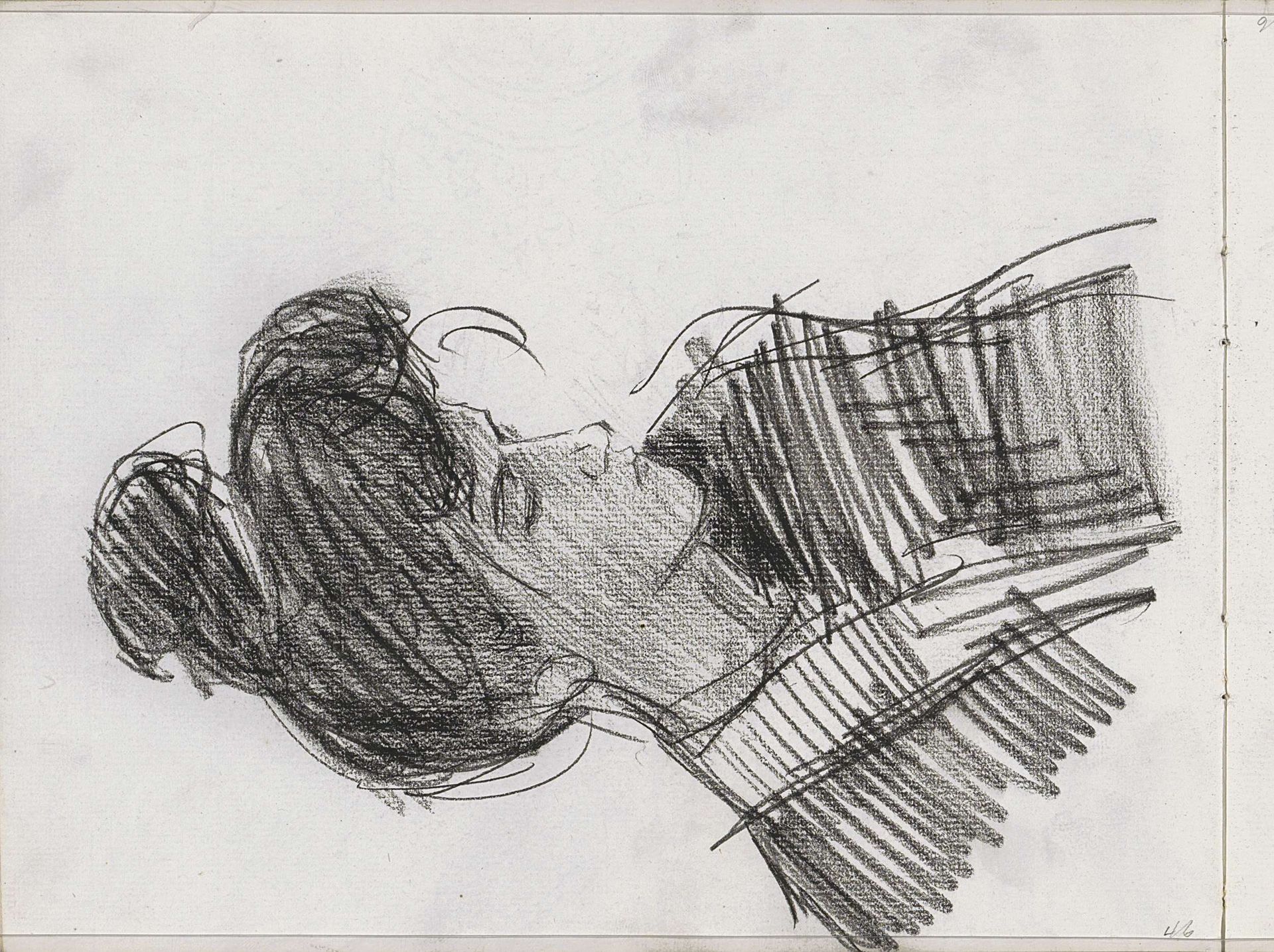 Vrouw, naar beneden kijkend by Isaac Israels