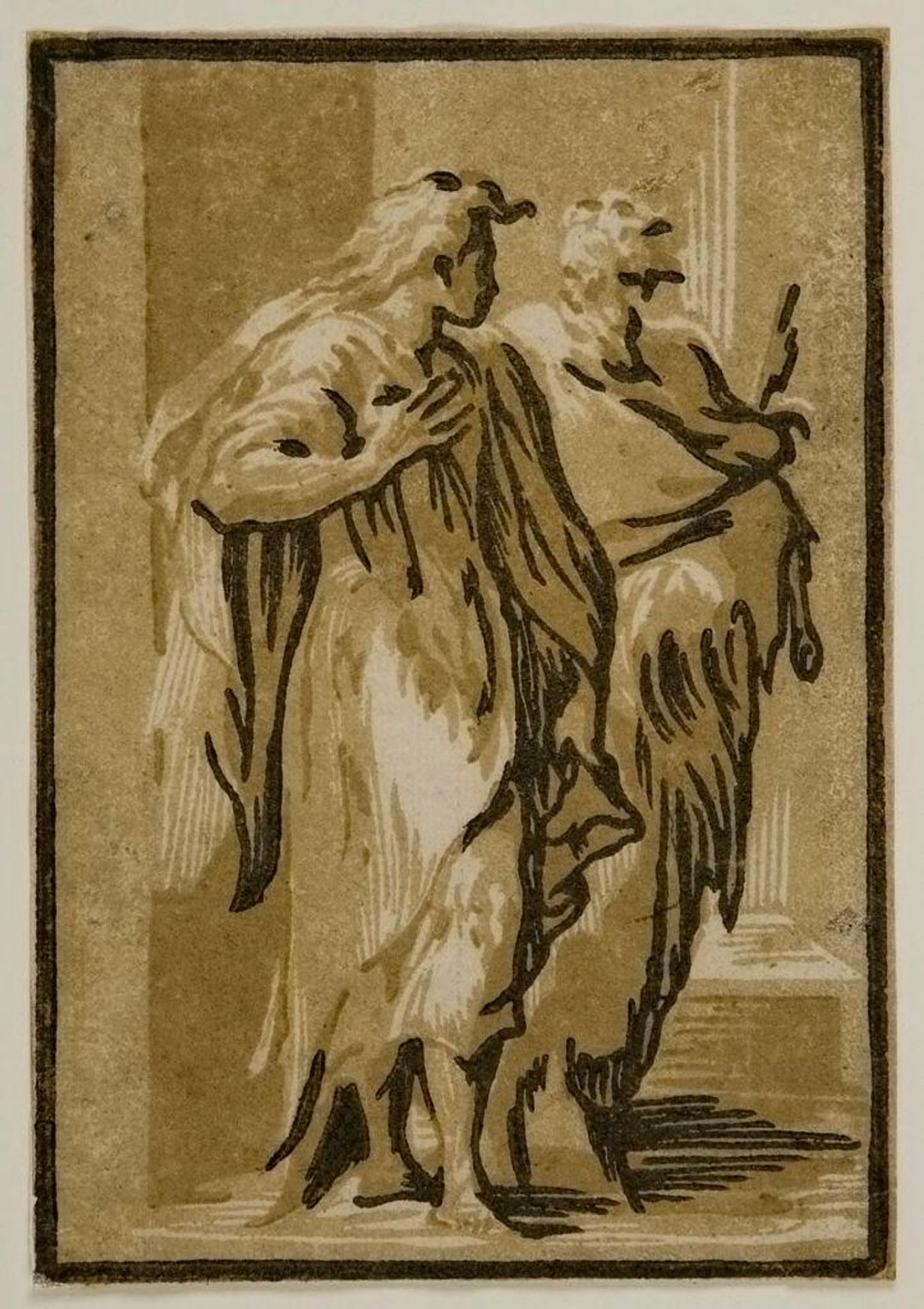 Saint Peter and Saint John by Ugo da Carpi