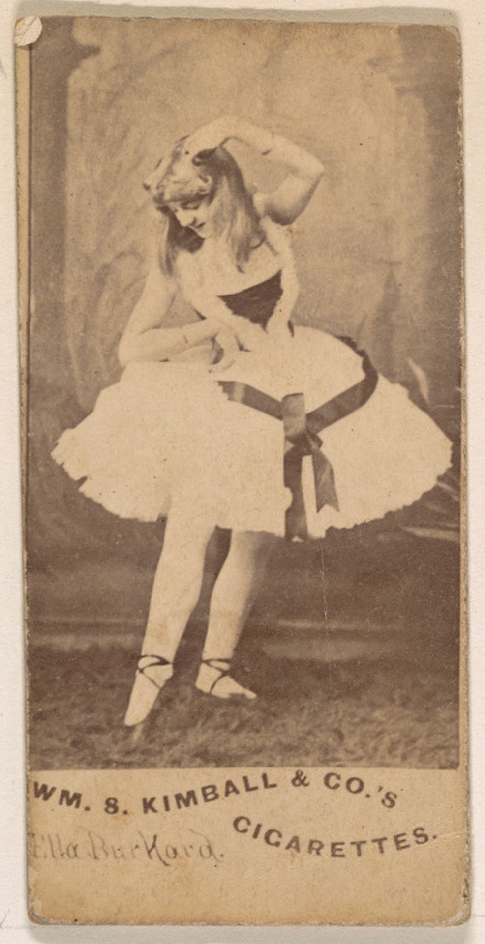 Ella Barkard, from the Actresses series (N203) issued by Wm. S. Kimball & Co. by William S. Kimball & Company