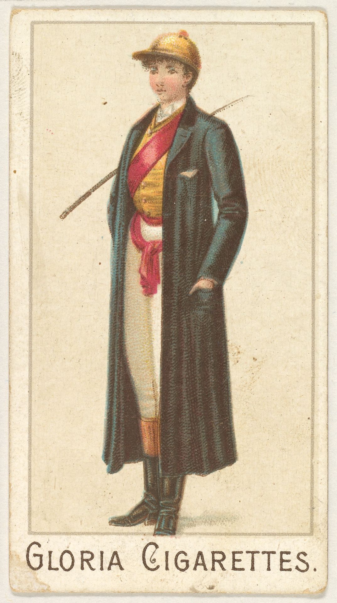 From the series "Sports Girls" (C190), issued by the American Cigarette Company, Ltd., Montreal, to promote Gloria Cigarettes by American Cigarette Company, Ltd.