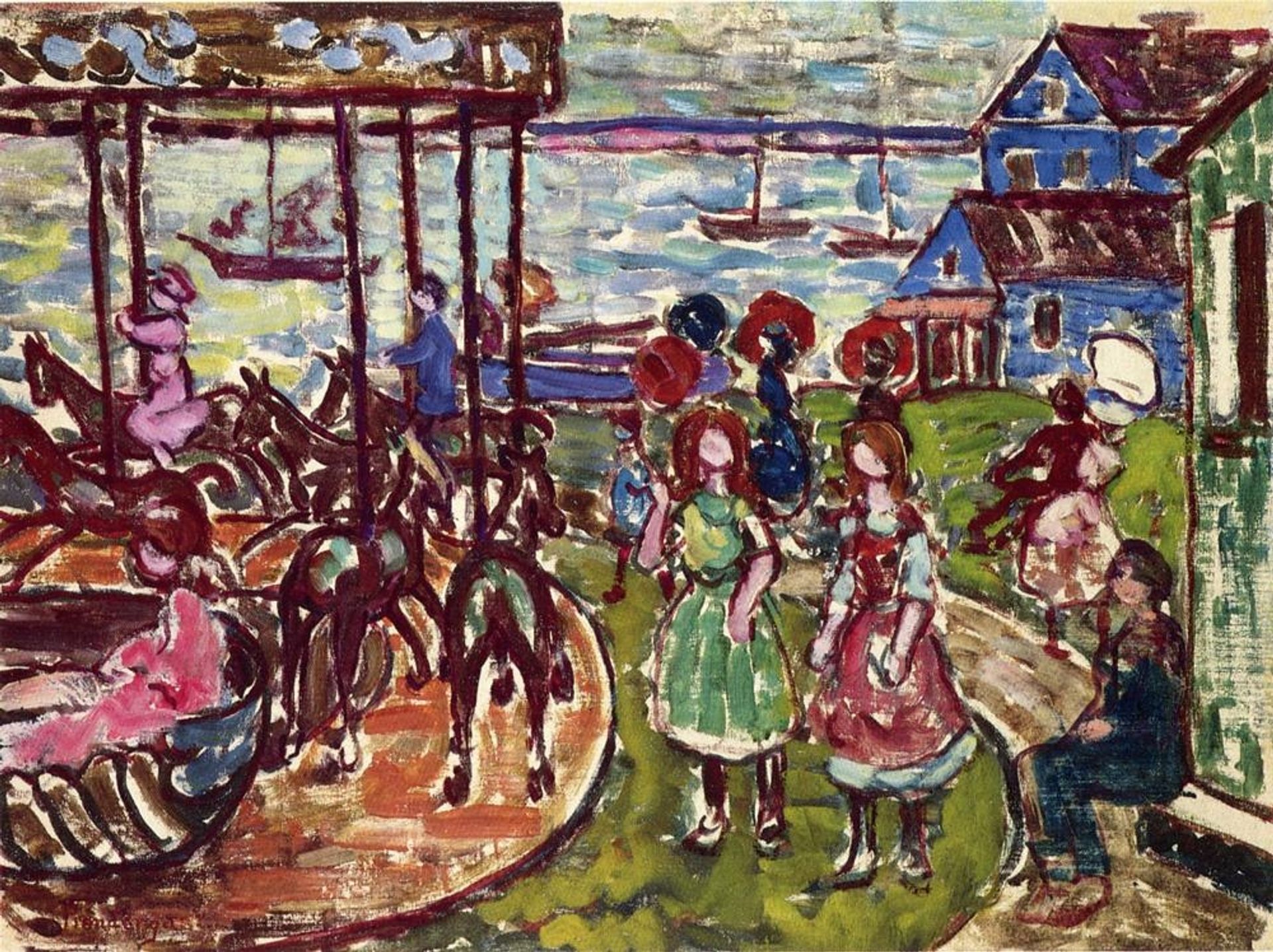 Merry Go Round by Maurice Prendergast